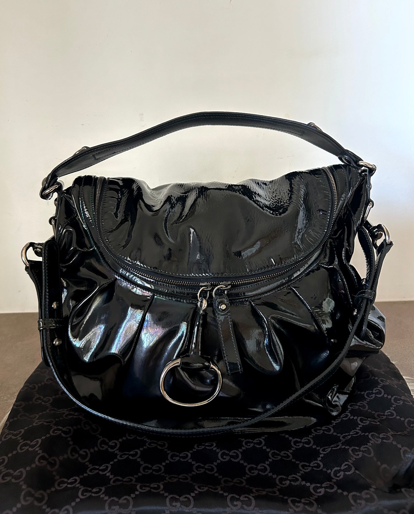 Gucci Icon Bit in vernice nera