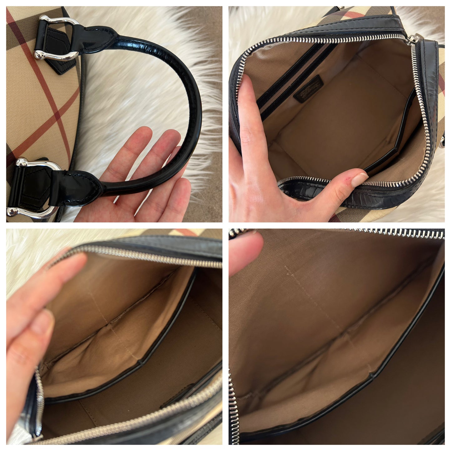 Burberry bauletto in check