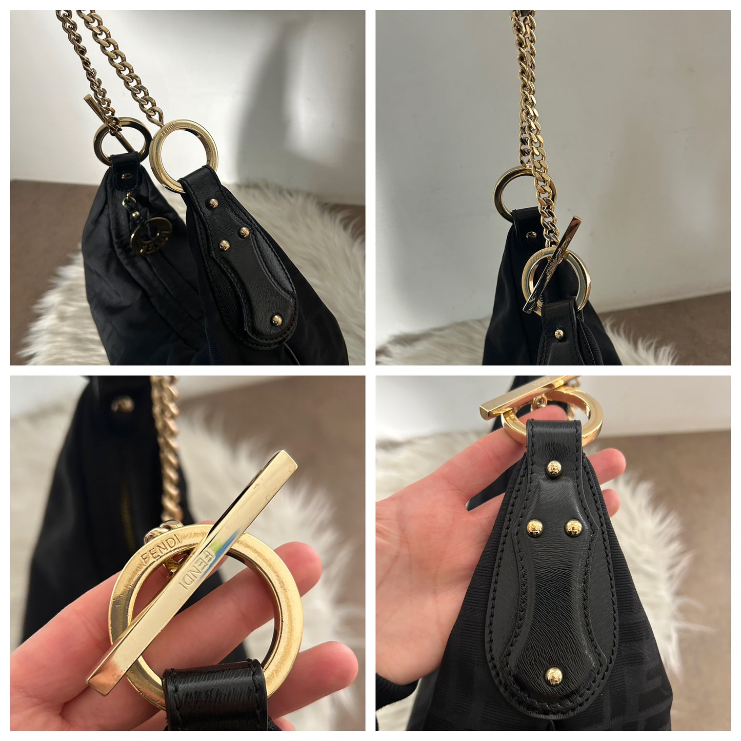 Fendi Croissant zucca nera
