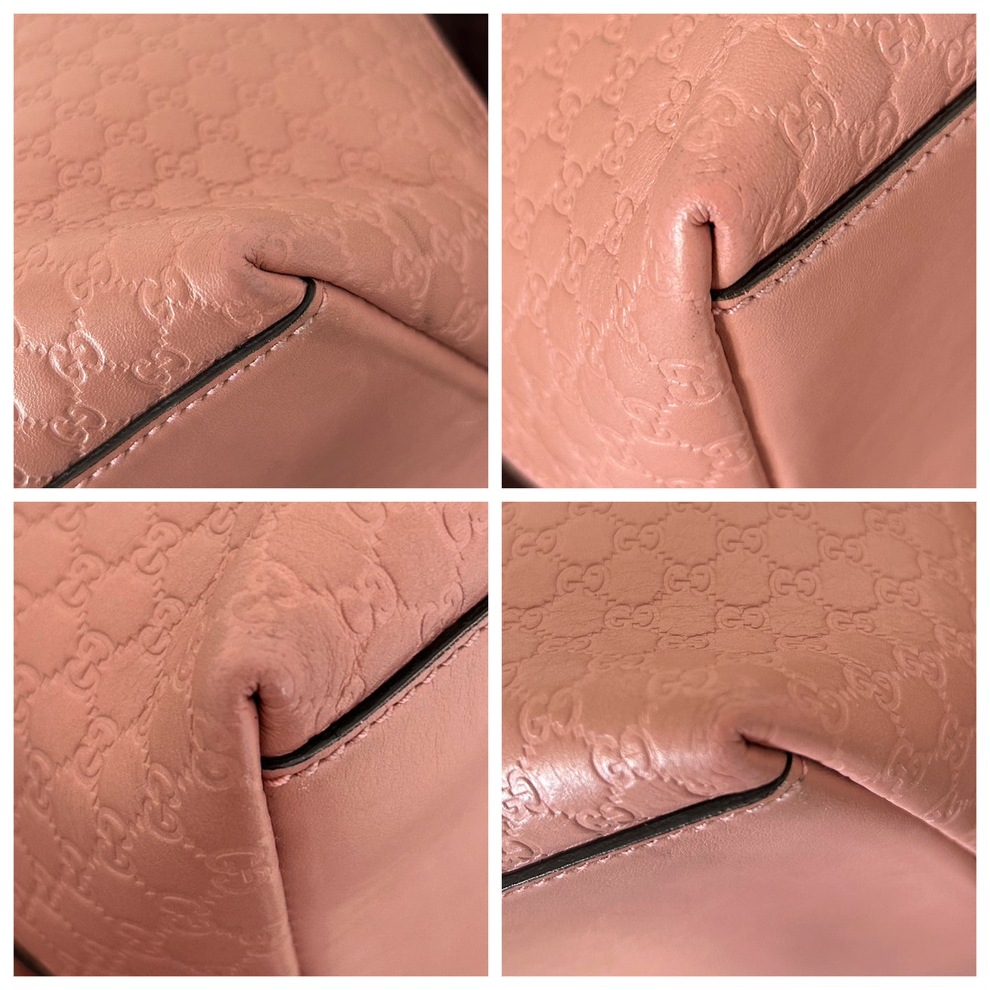 Gucci tote bag Guccissima rosa