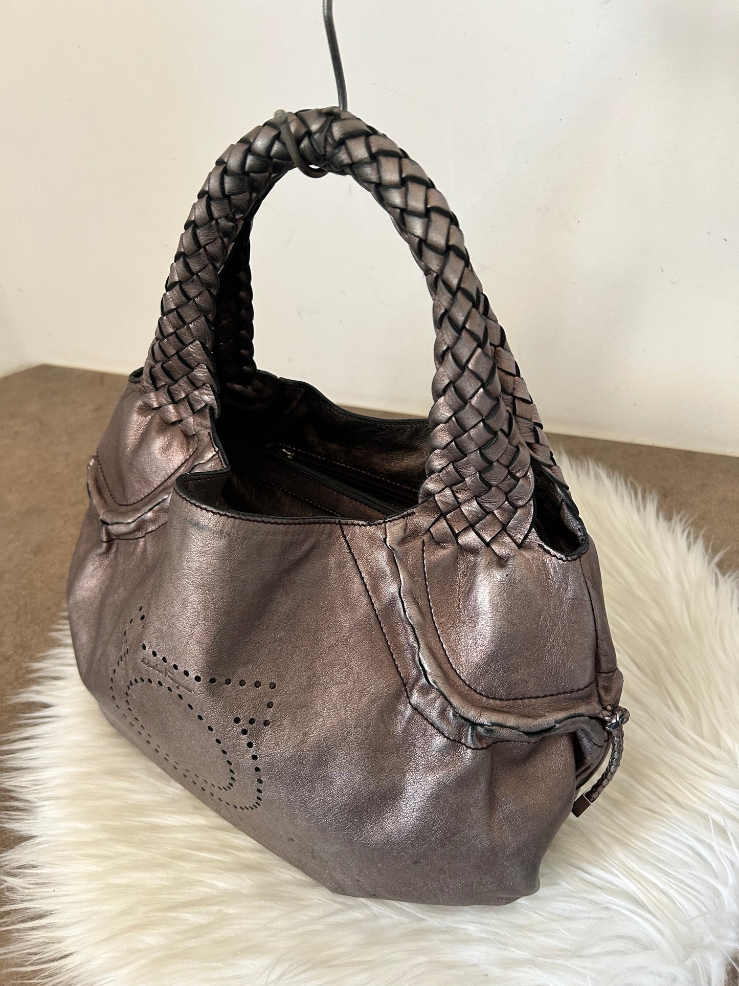 Borsa in pelle Salvatore Ferragamo stile Fendi Spy