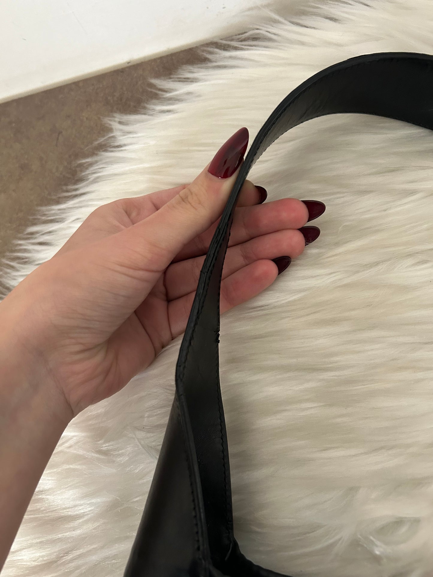 Gucci Jackie vintage taglia media in monogram nera