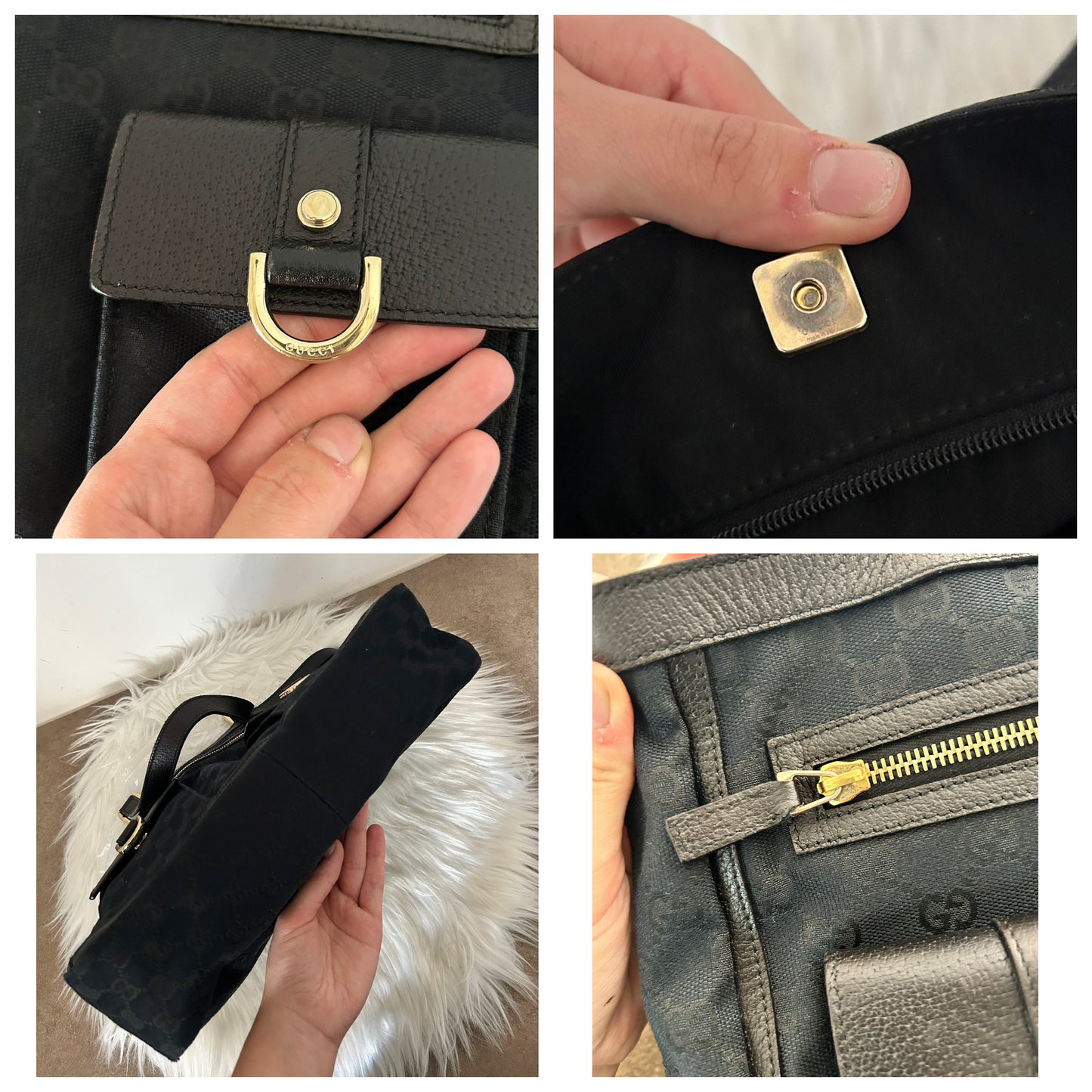 Gucci Multipocket in monogram nera