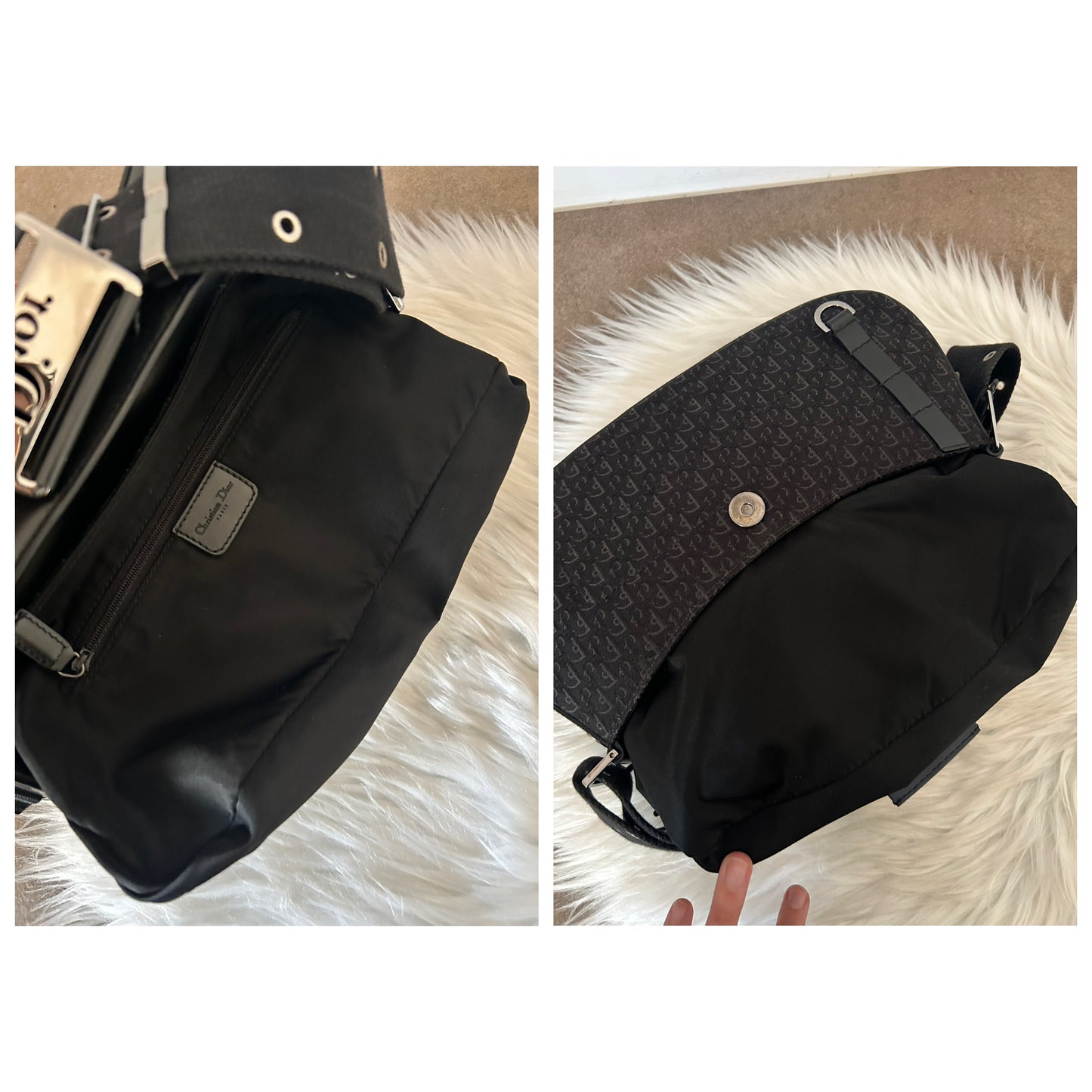 Dior Columbus vintage in monogram nera