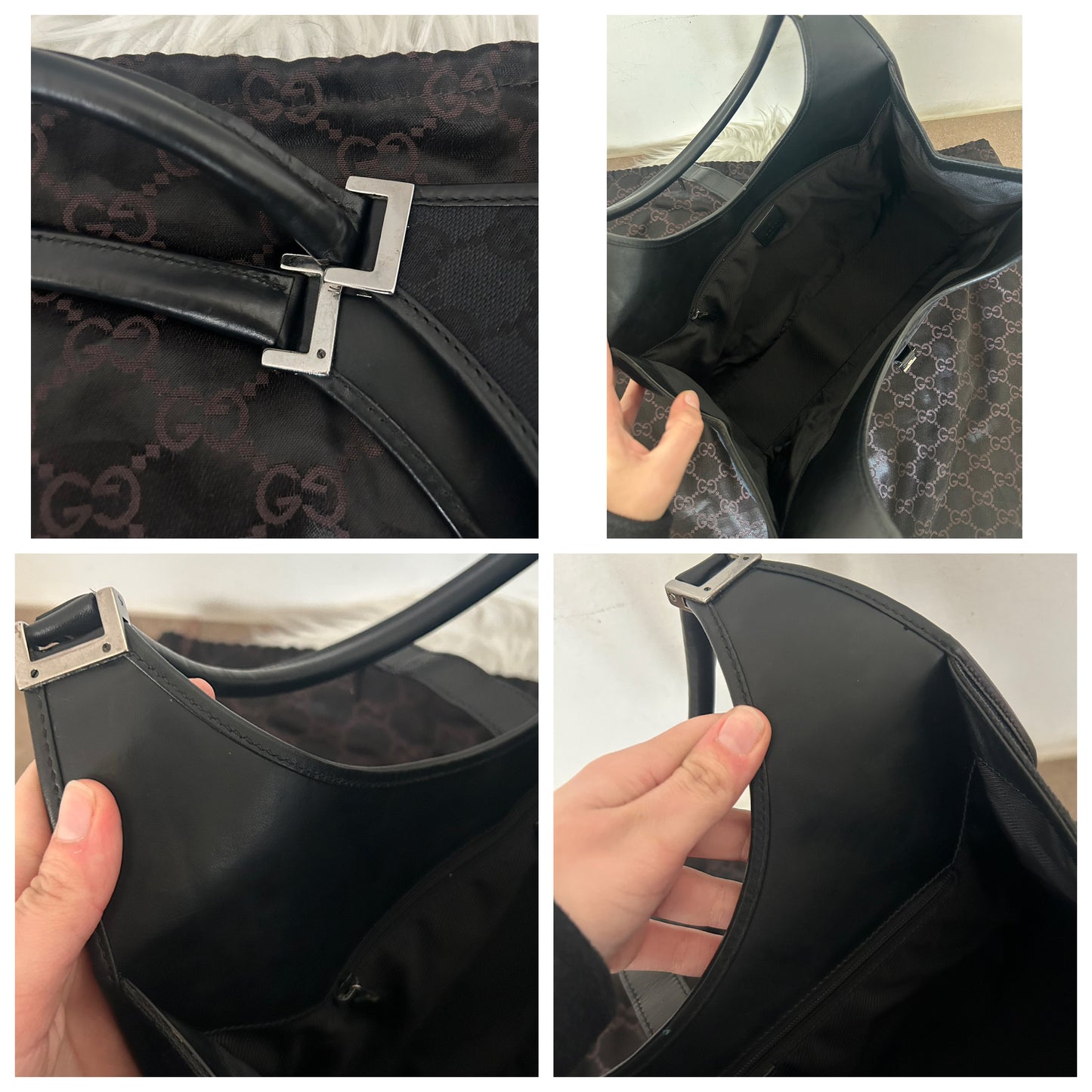 Gucci Jackie nera in monogram