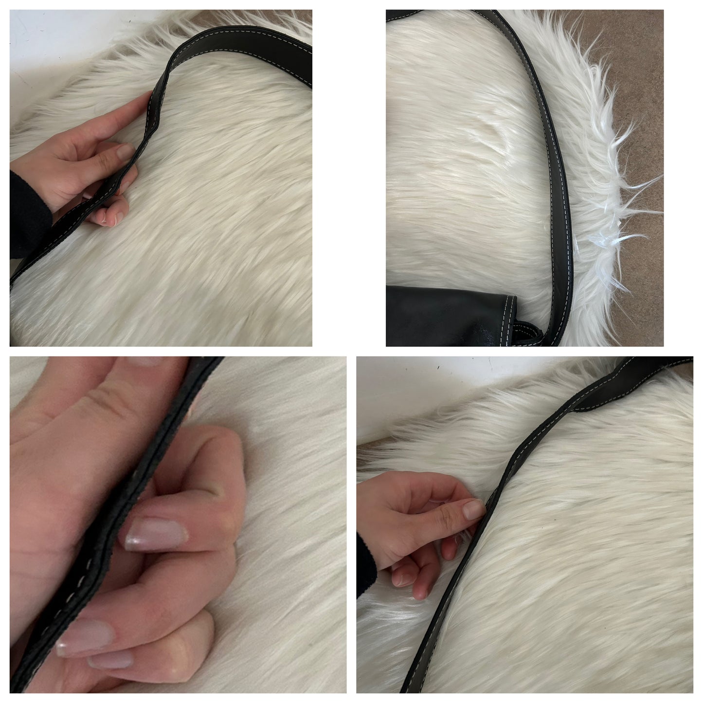 Diesel modello baguette in pelle vegana nera