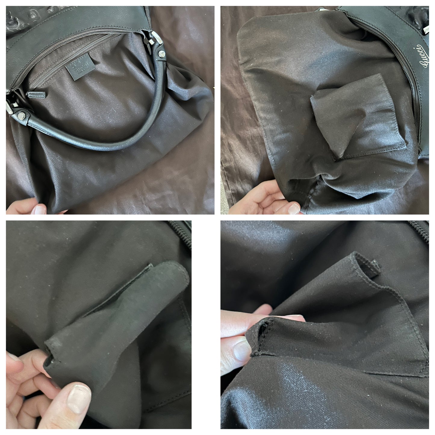 Gucci D-Ring in pelle horsebit