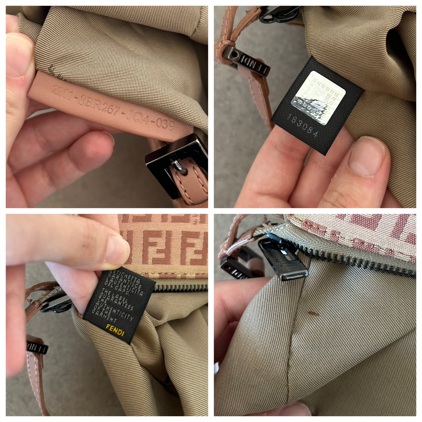 Fendi Baguette Sunset sfumata in monogram zucchino