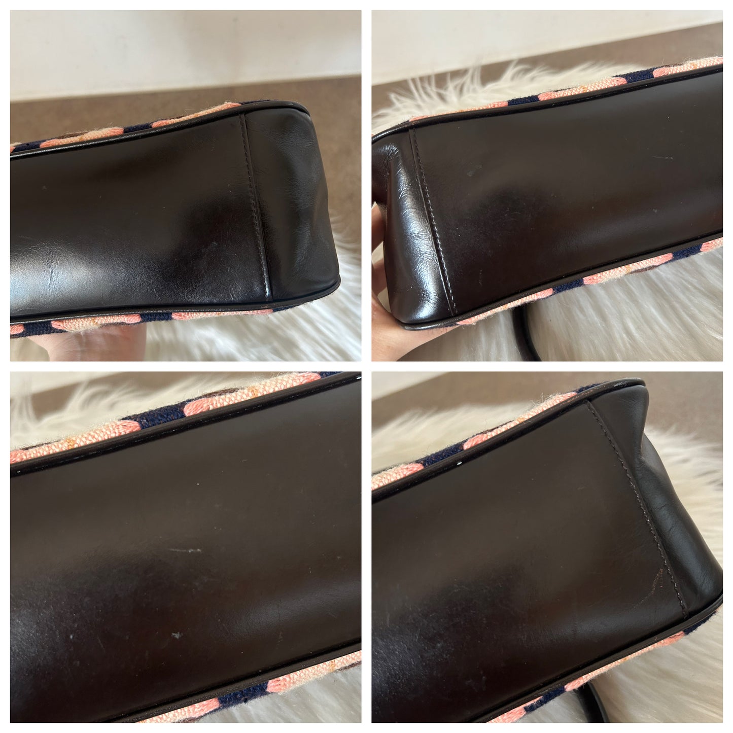 Prada mini tote con motivo geometrico