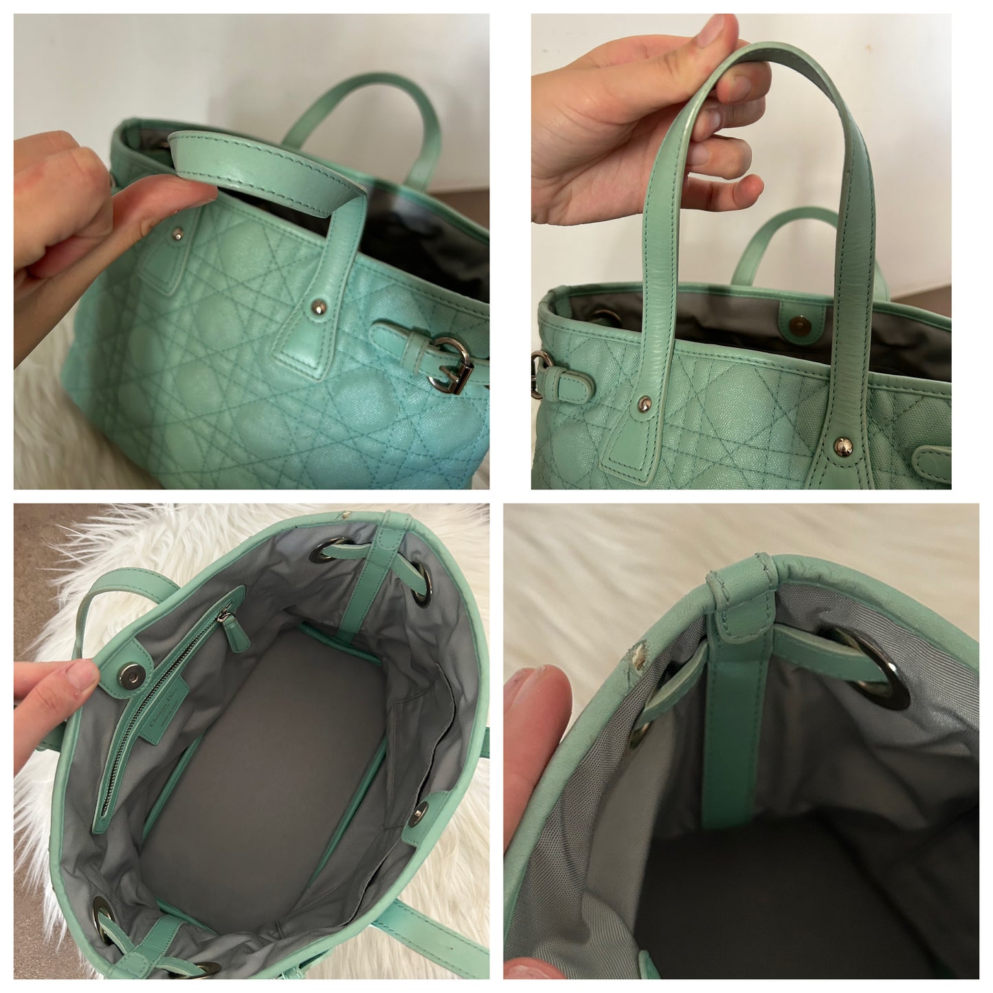 Dior Panorama verde acqua in pelle