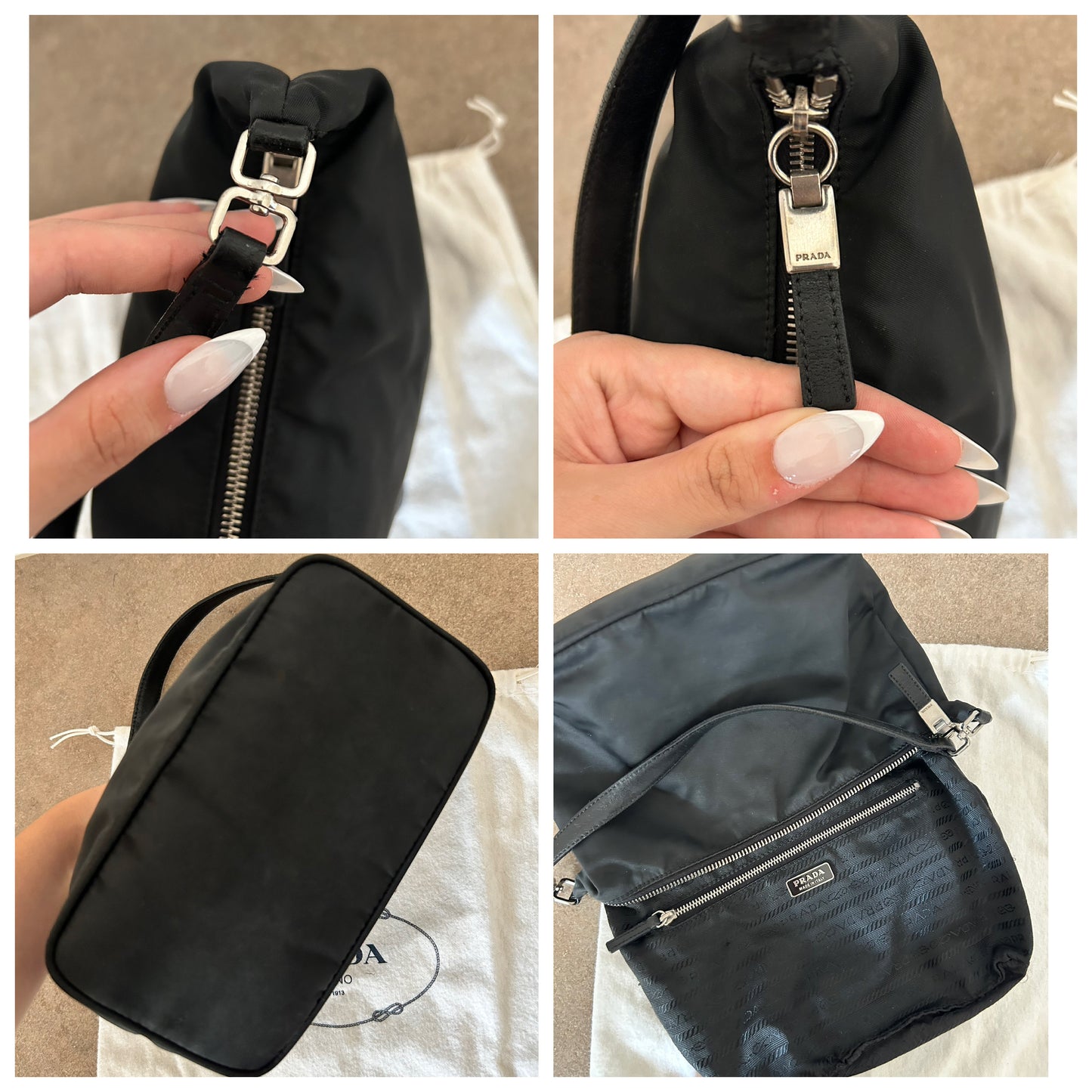 Prada baguette vintage in nylon