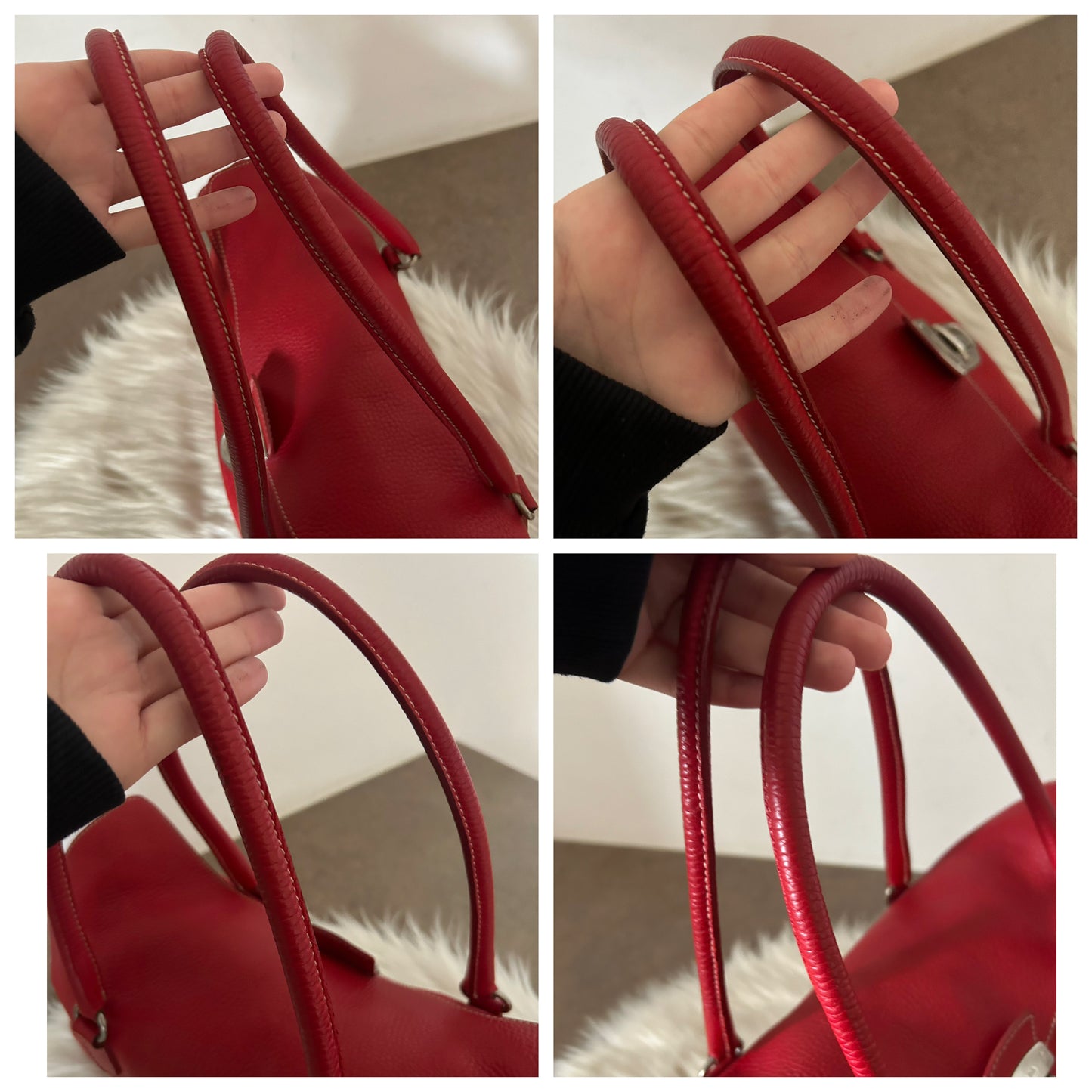 Prada tote in pelle rossa rarissima