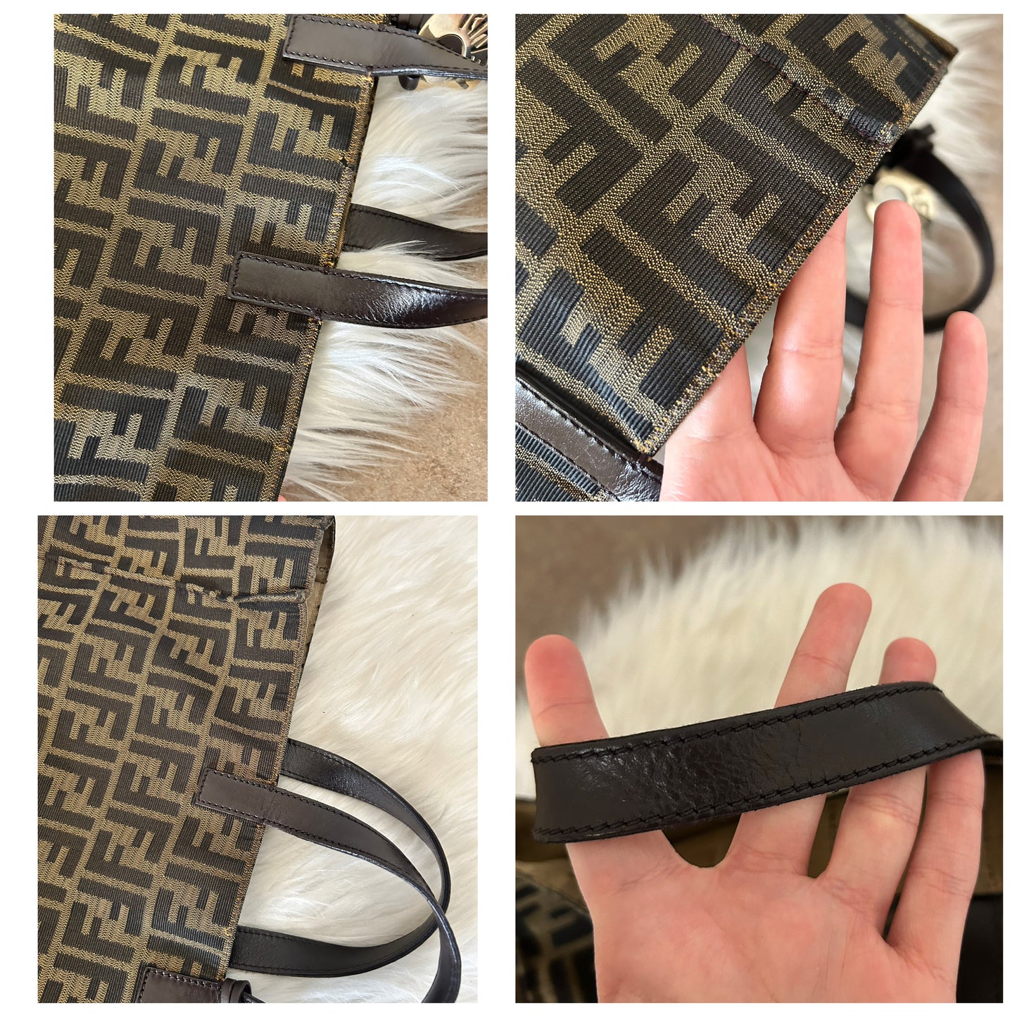 Fendi tote bag in monogram zucca