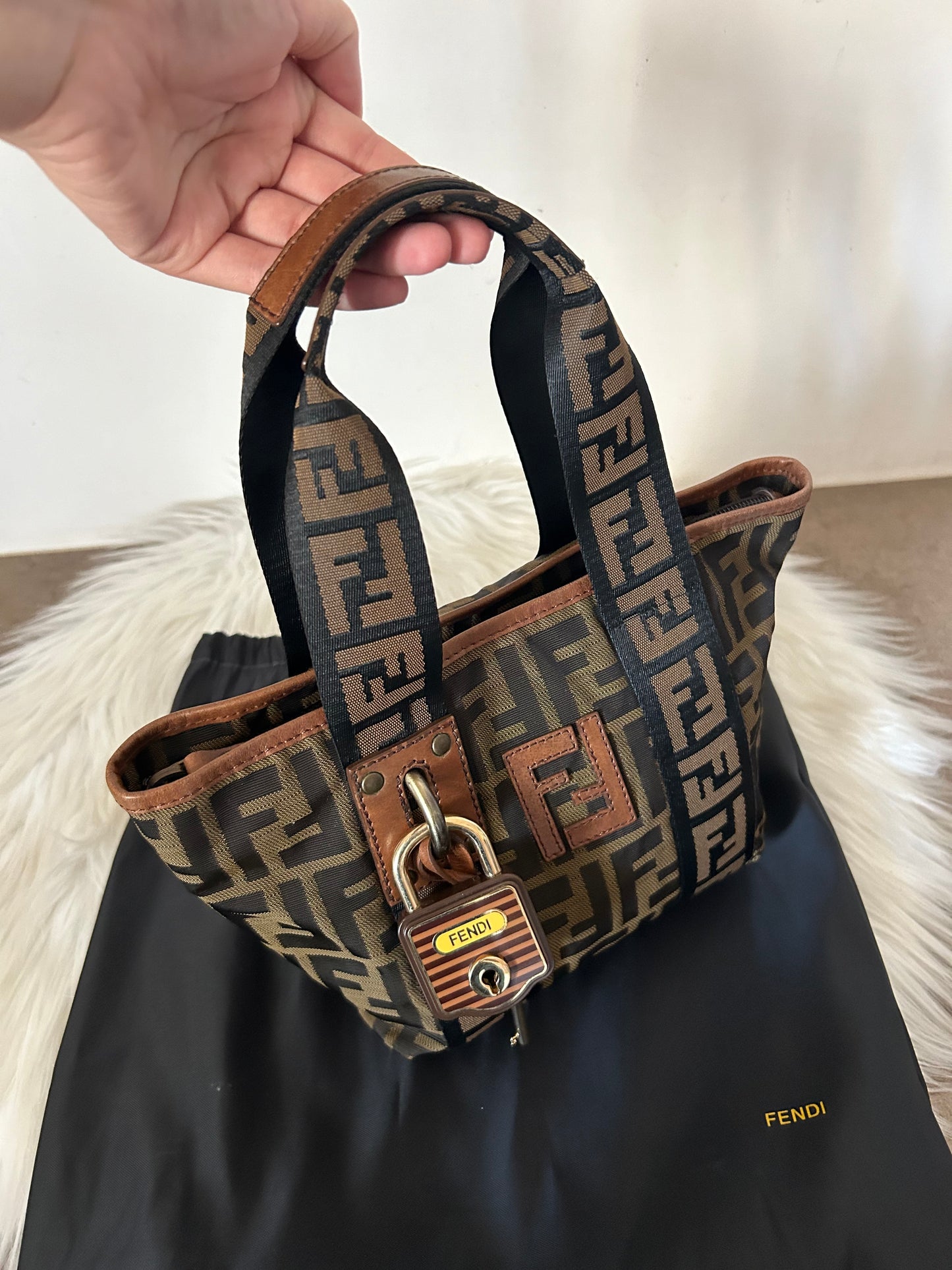 Fendi mini Roll bag zucca