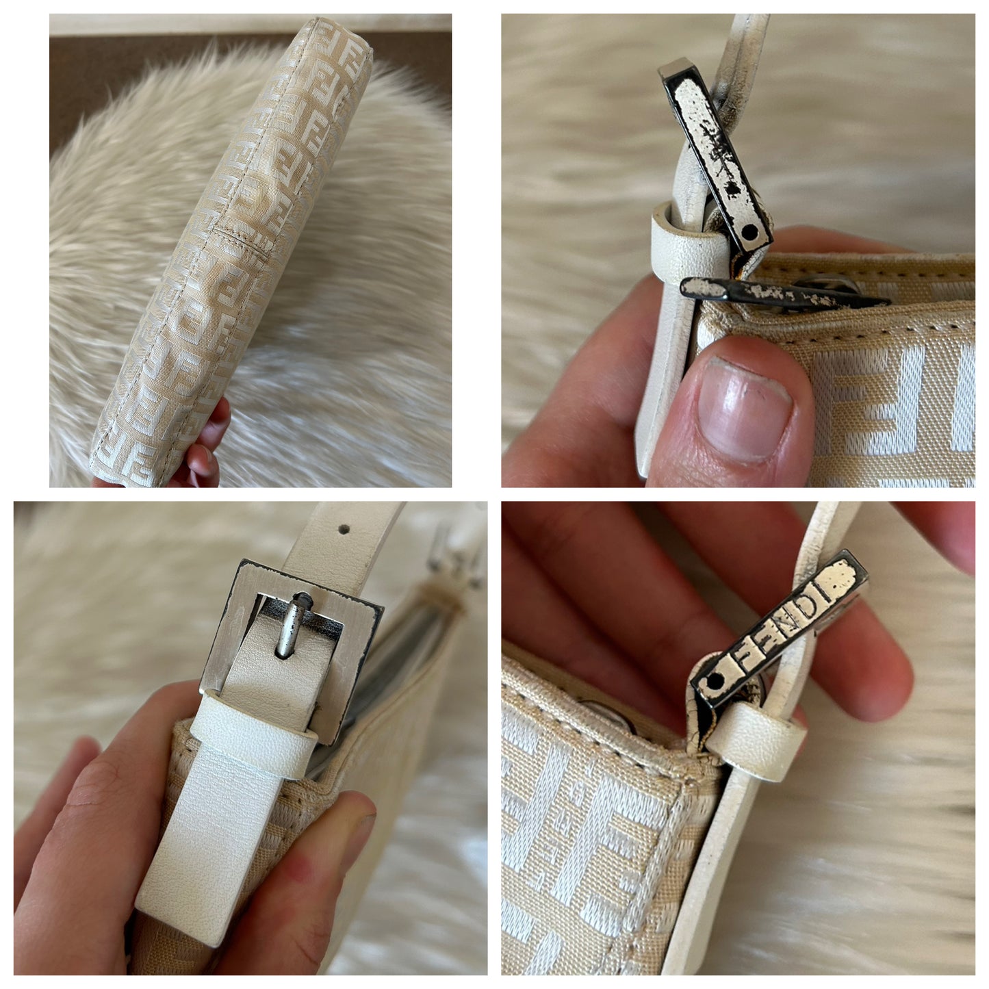 Fendi Baguette zucchino panna