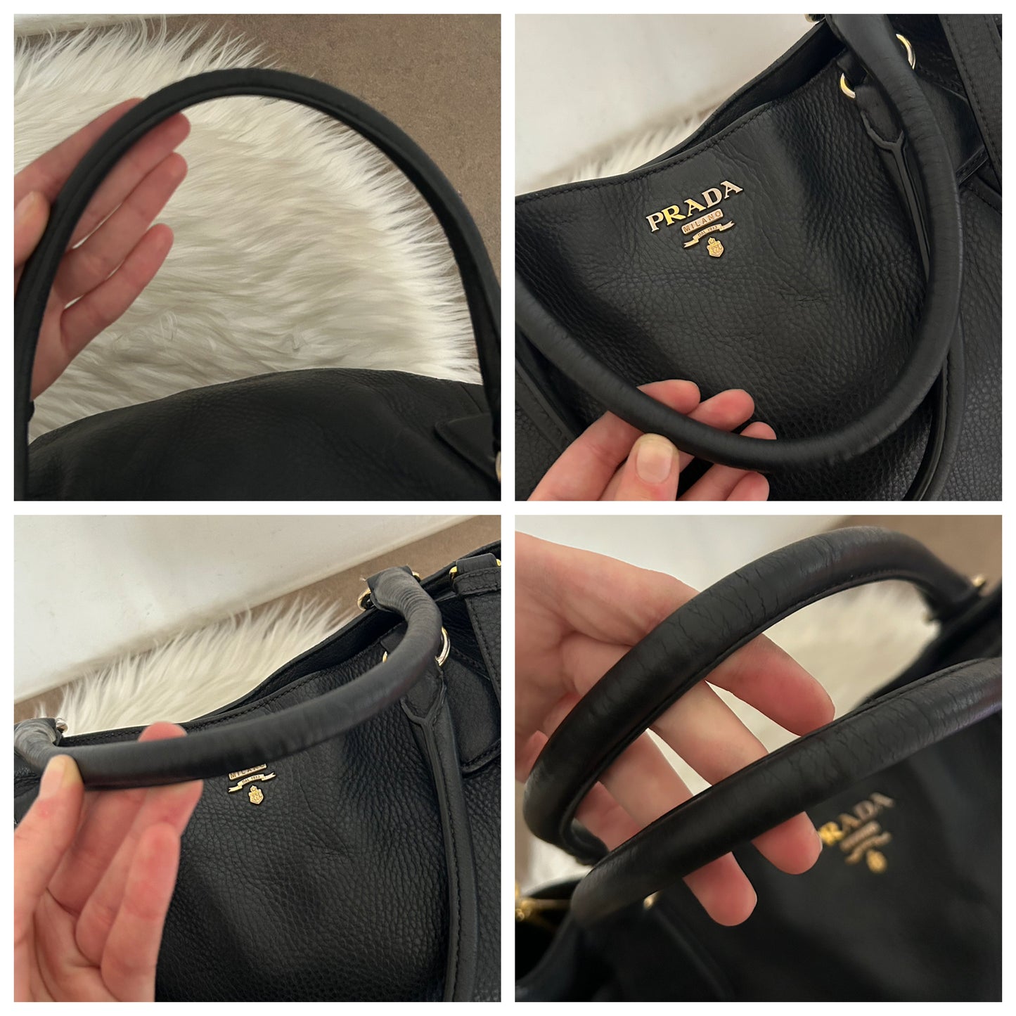 Prada tote in pelle nera