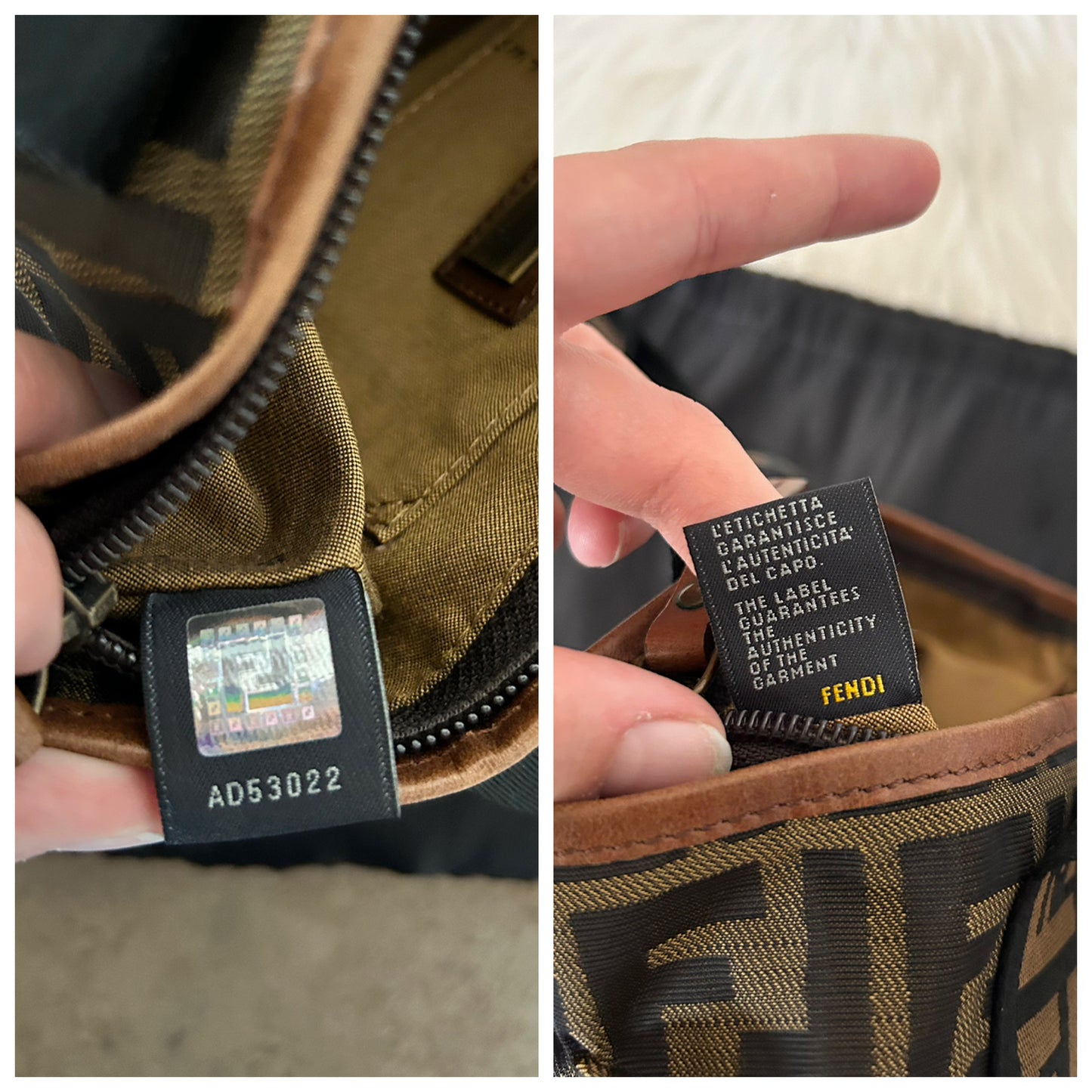 Fendi mini Roll bag zucca