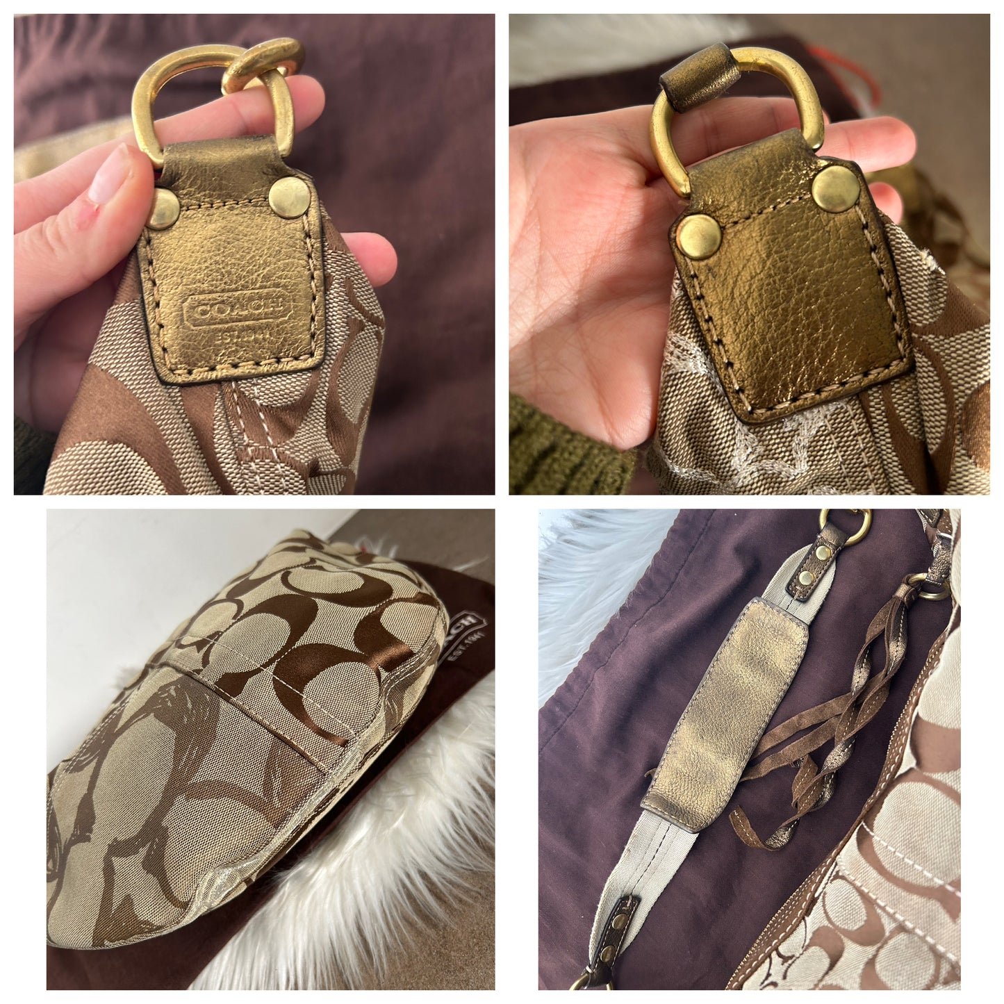 Coach Hobo vintage in monogram