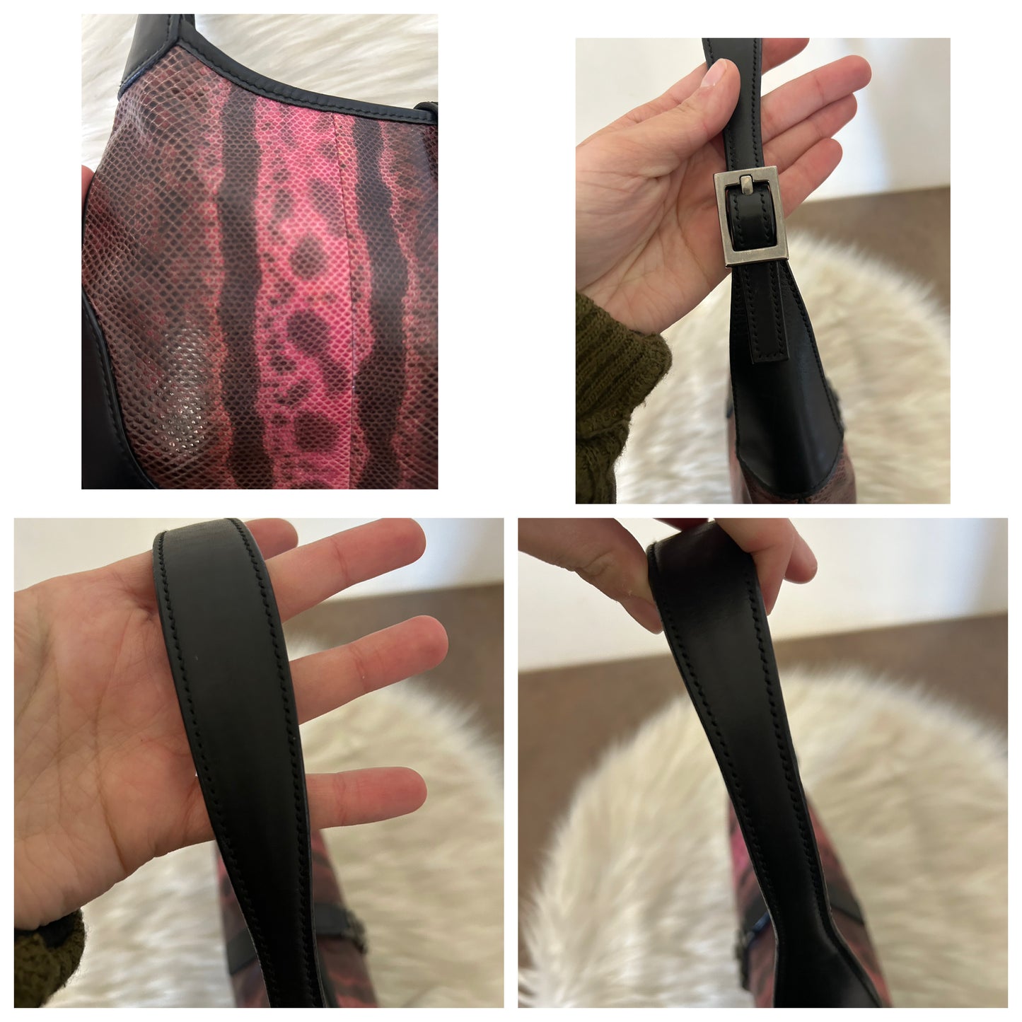 Gucci Jackie mini in pelle di pitone