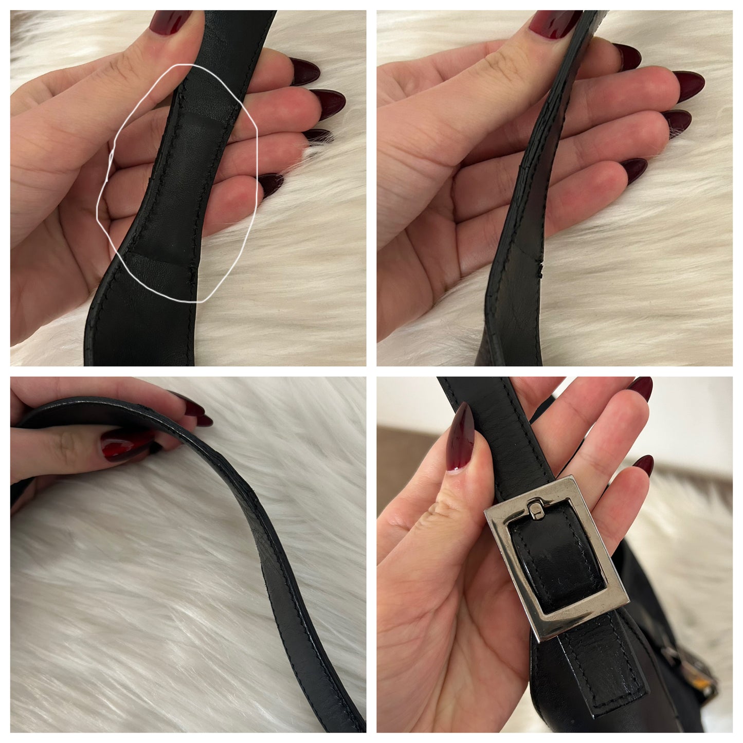 Gucci Jackie vintage taglia media in monogram nera