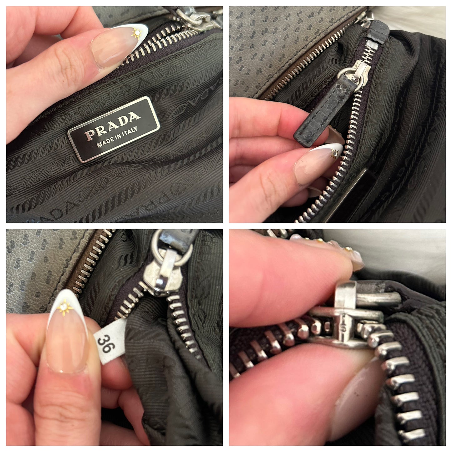Prada Cleo in pelle di struzzo