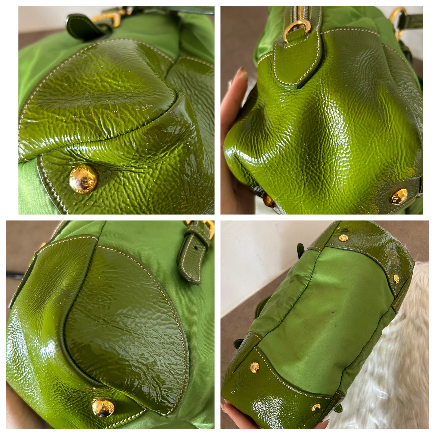 Prada bauletto verde
