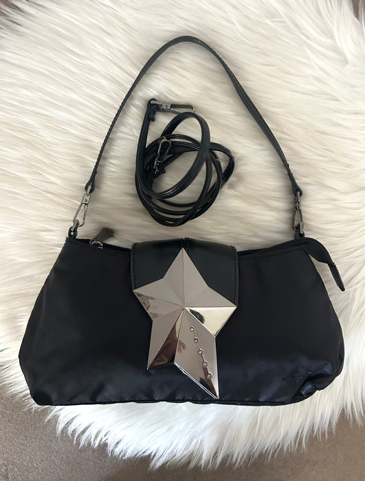 Baguette Thierry Mugler in nylon nera