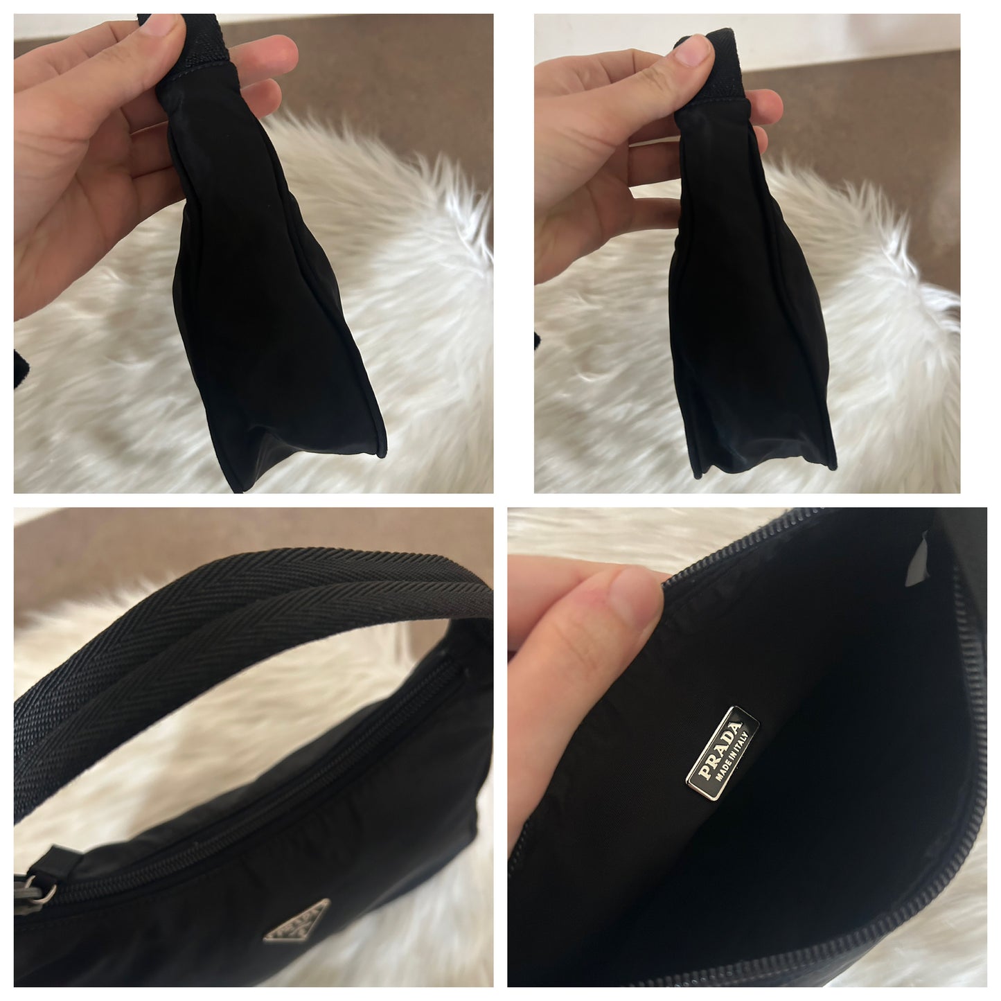 Prada nera in nylon