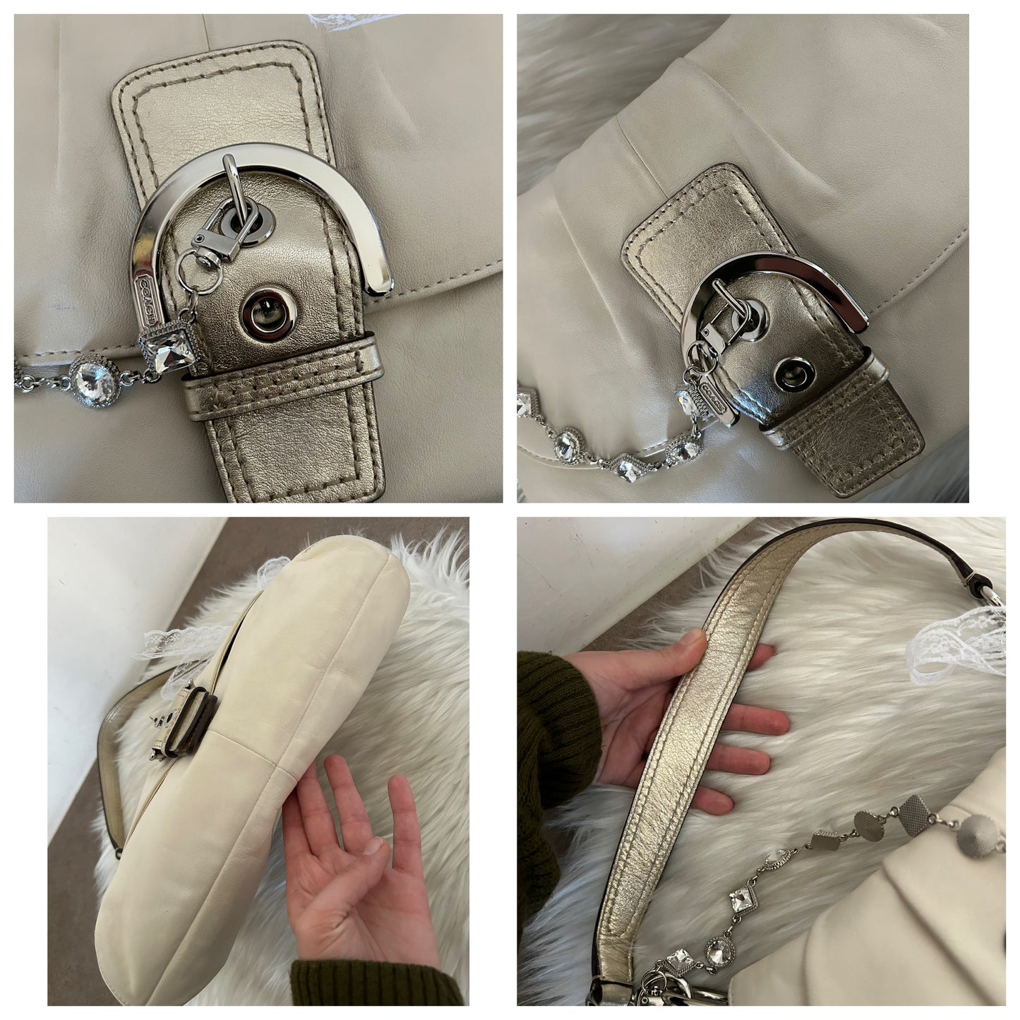 Coach Signature Sufflette in pelle