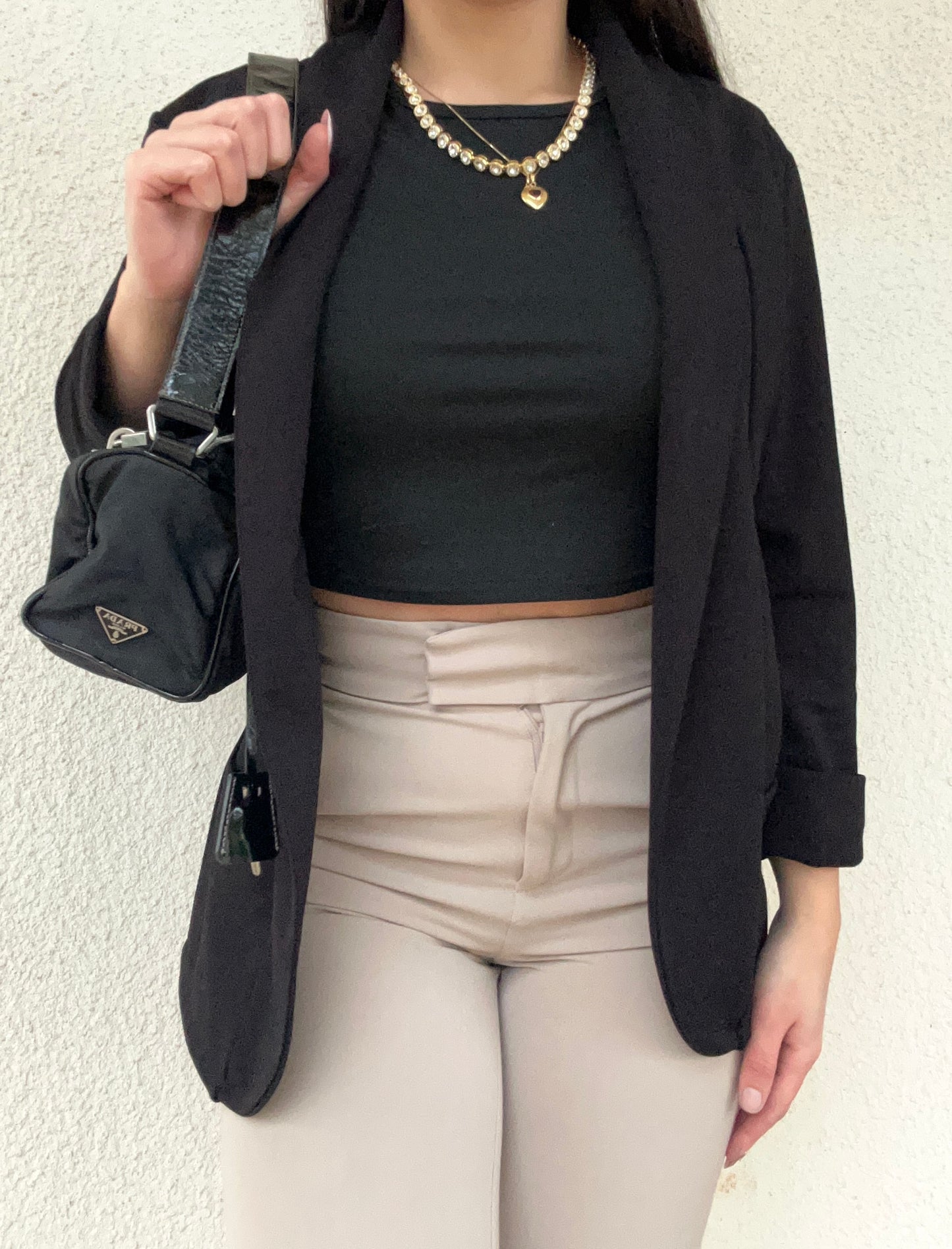 Prada baguette nera in nylon