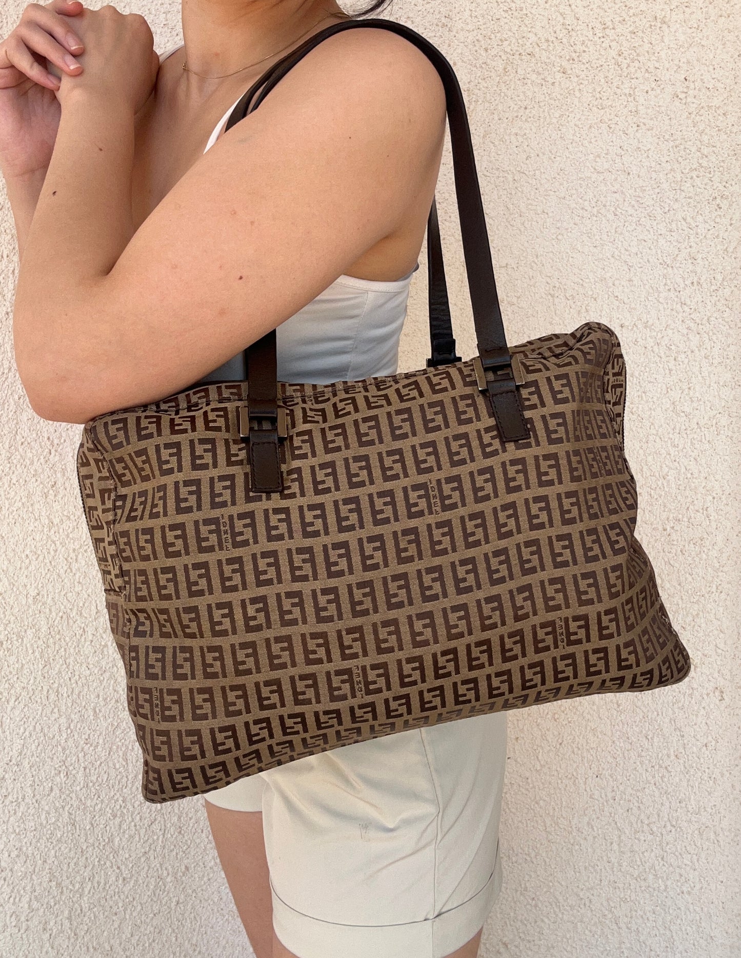 Fendi tote monogram zucchino