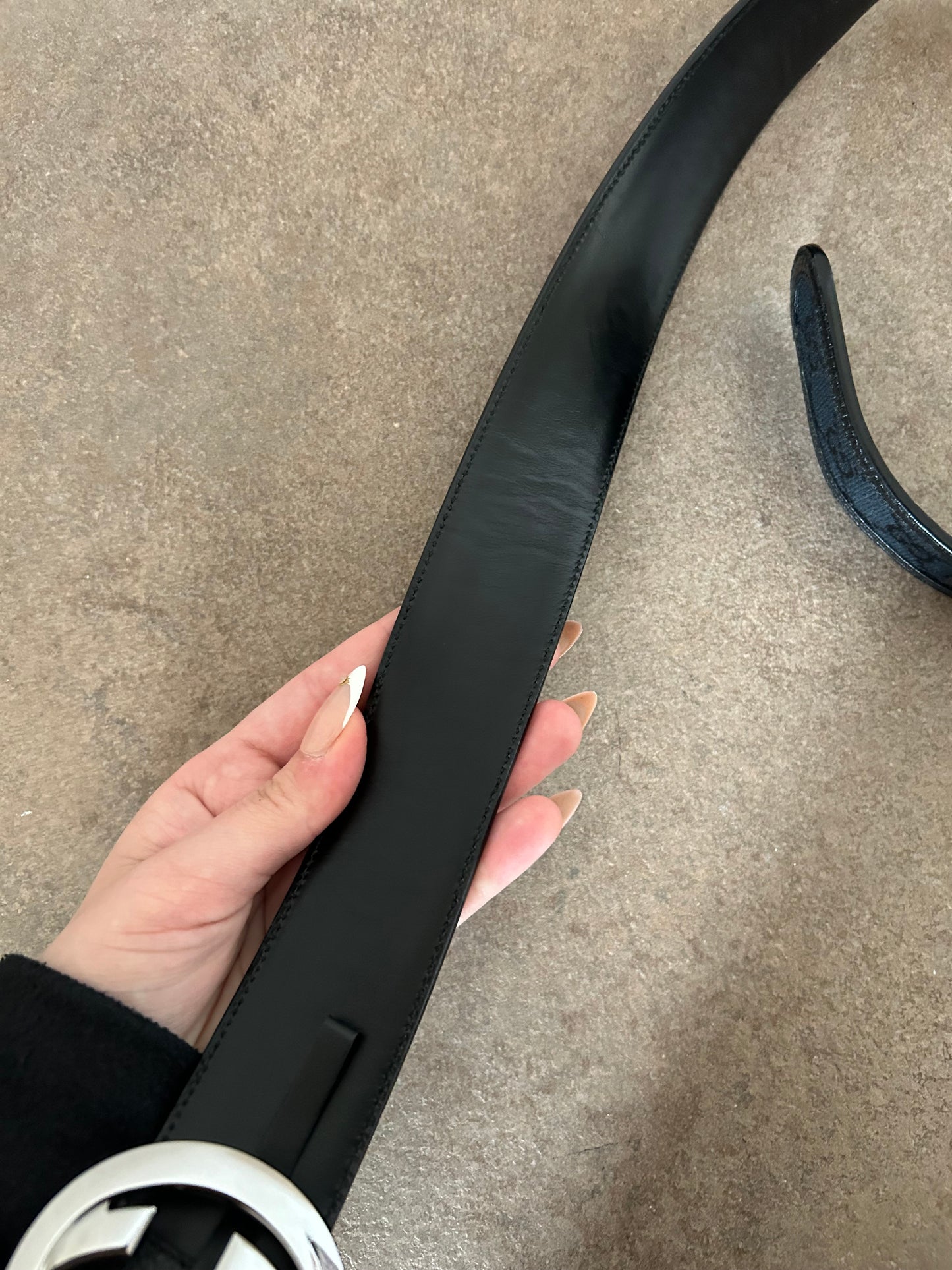 Gucci cintura nera in monogram