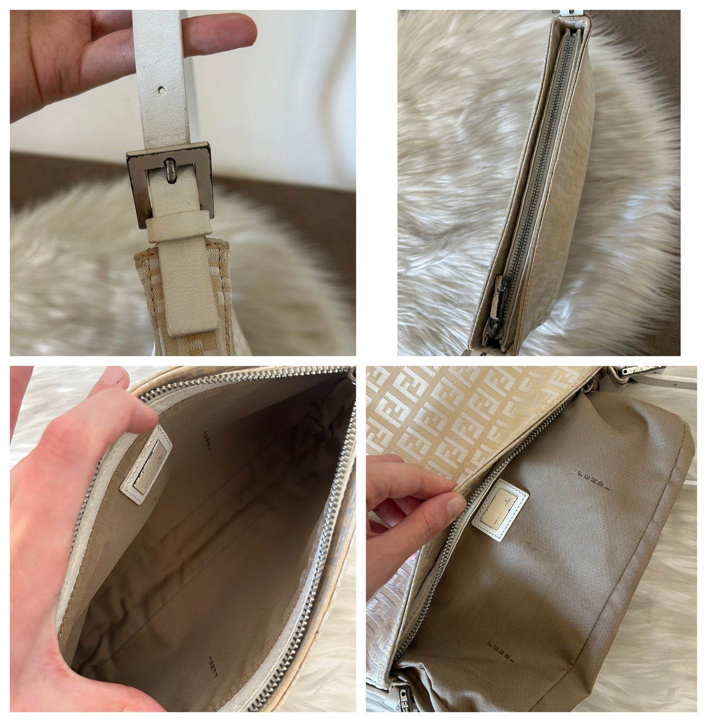Fendi Baguette zucchino panna