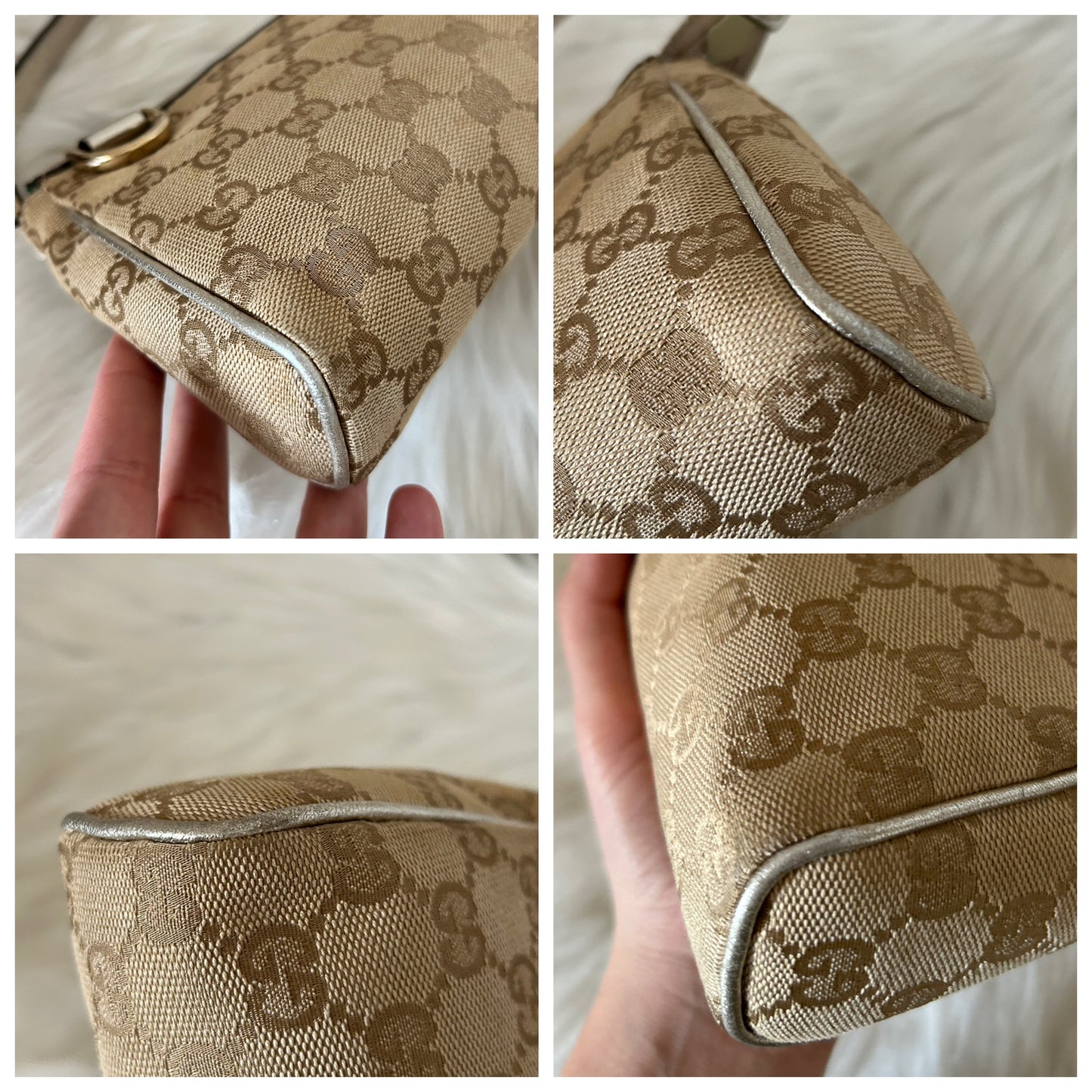 Pochette Gucci Abbey con scatola in monogram