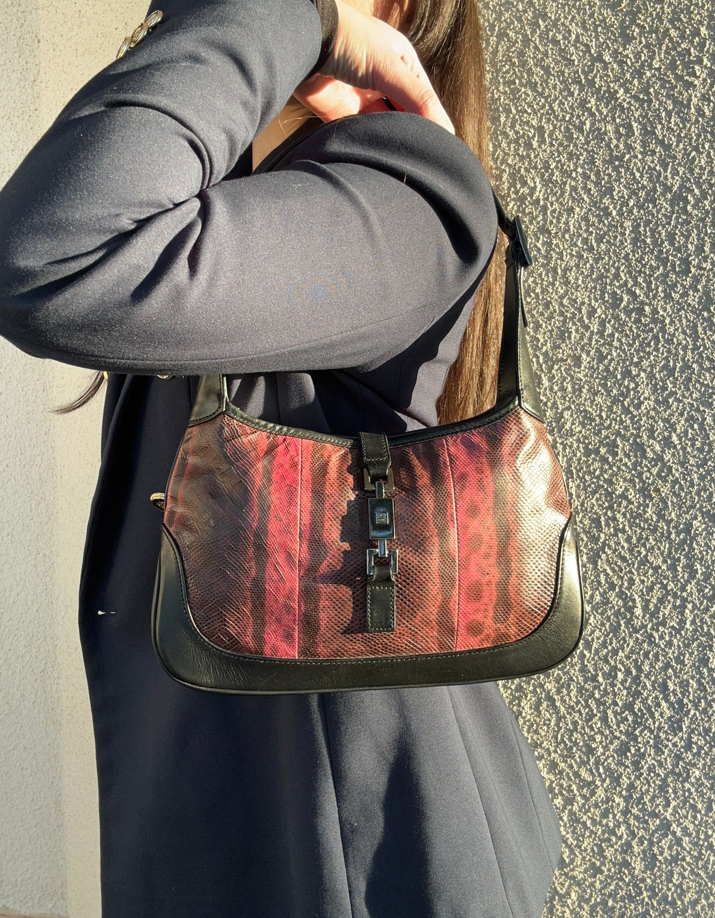 Gucci Jackie mini in pelle di pitone