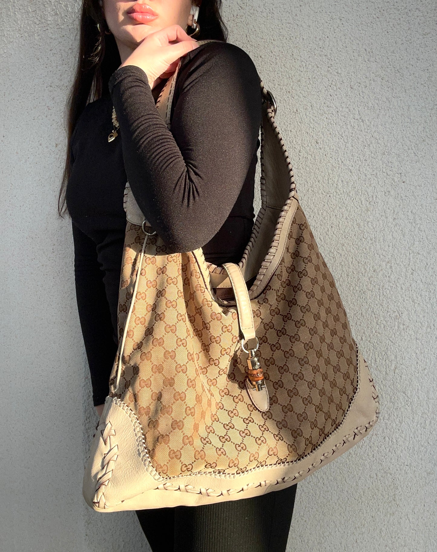 Gucci Jackie tote in monogram