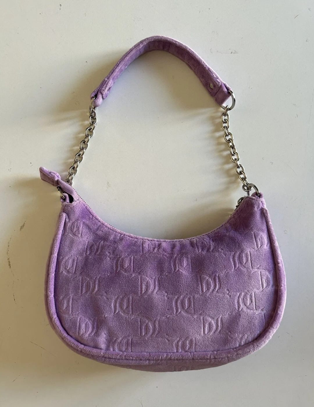 Borsa Juicy couture fluffy a spalla lilla