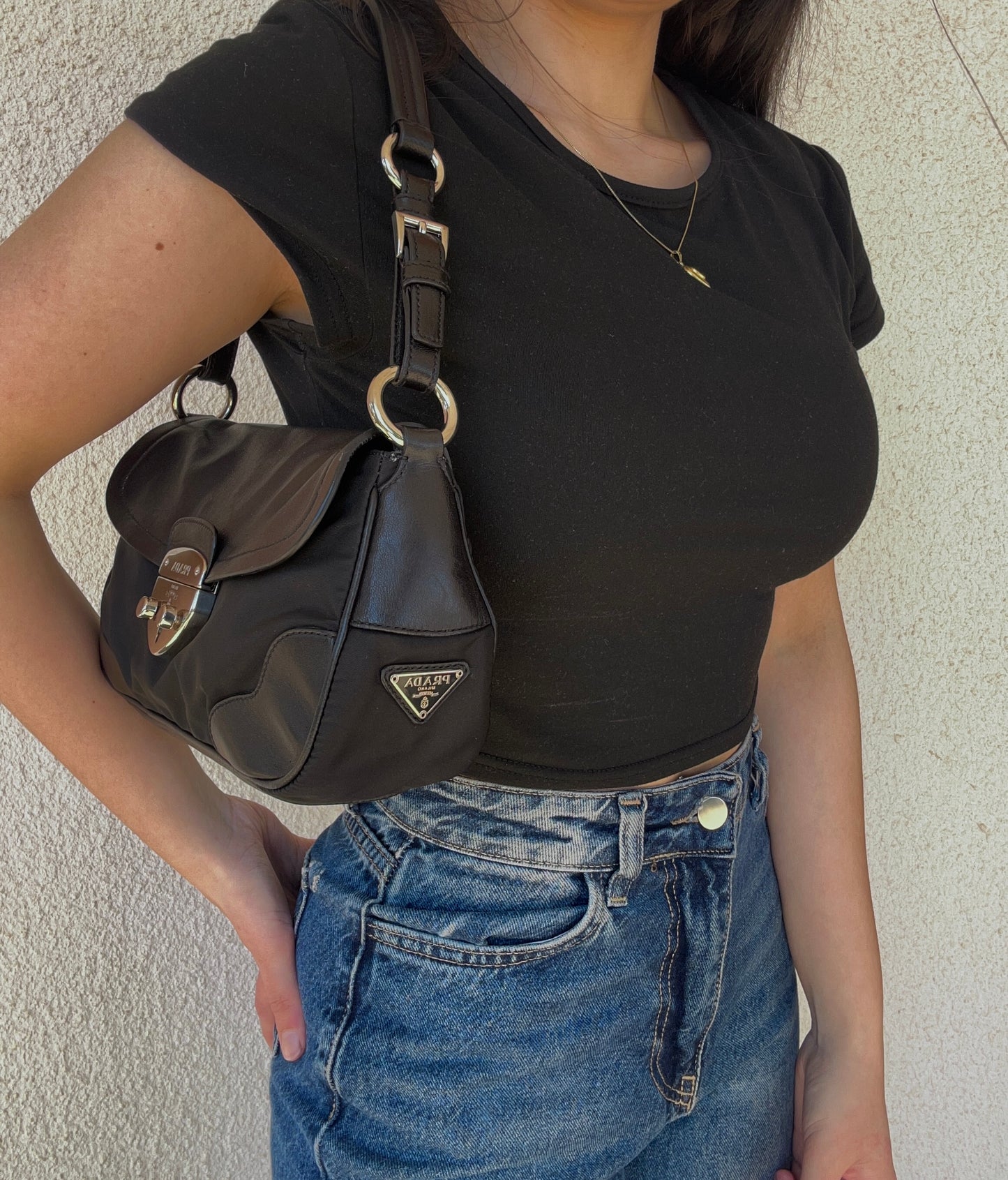 Prada baguette nera