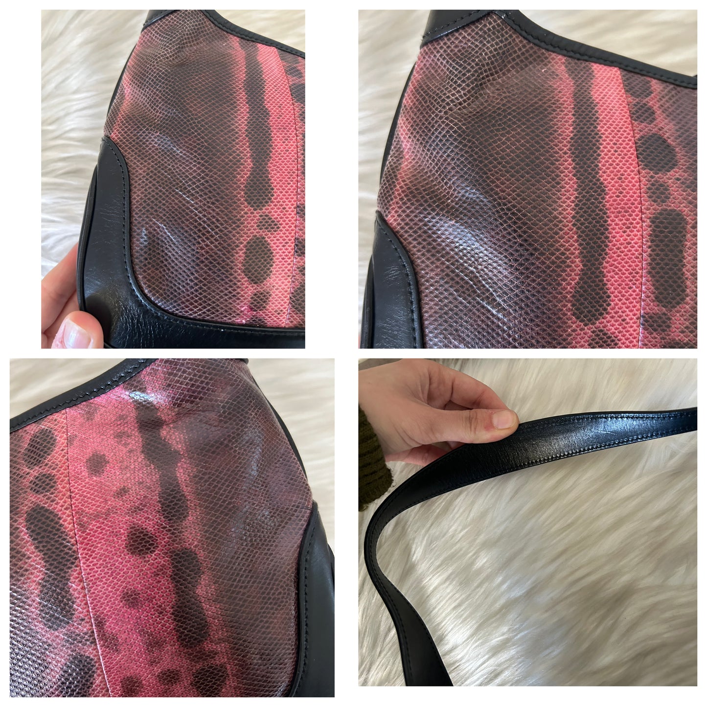 Gucci Jackie mini in pelle di pitone