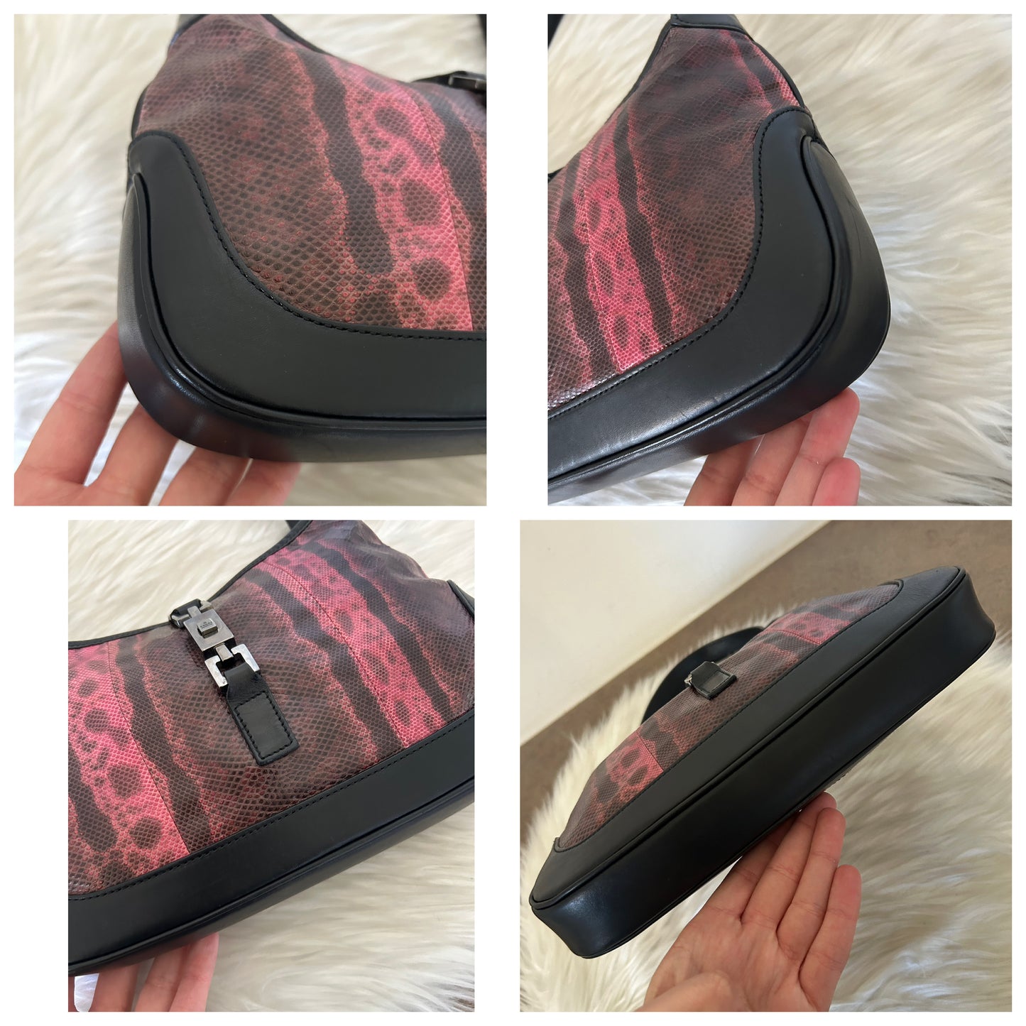 Gucci Jackie mini in pelle di pitone
