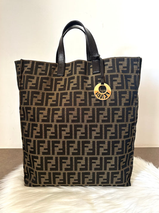 Fendi tote bag in monogram zucca