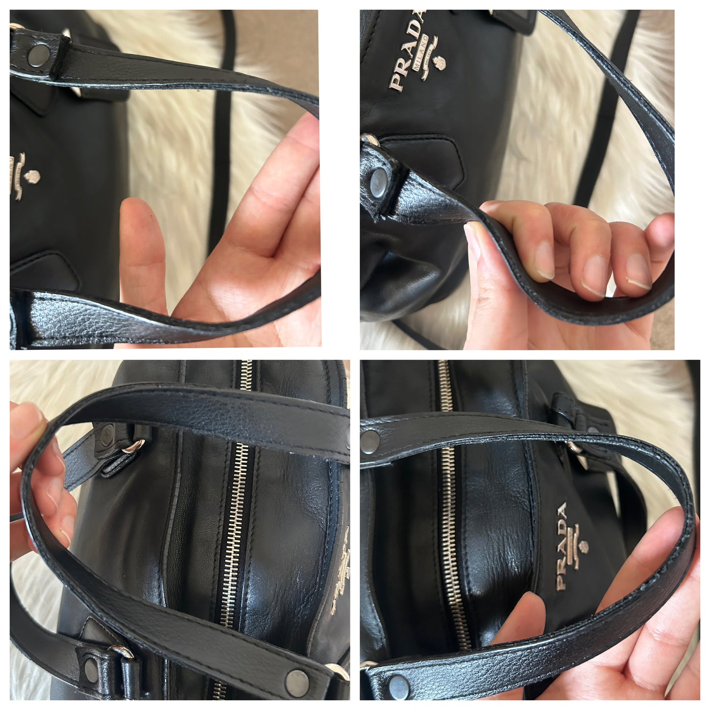 Prada tote in pelle nera