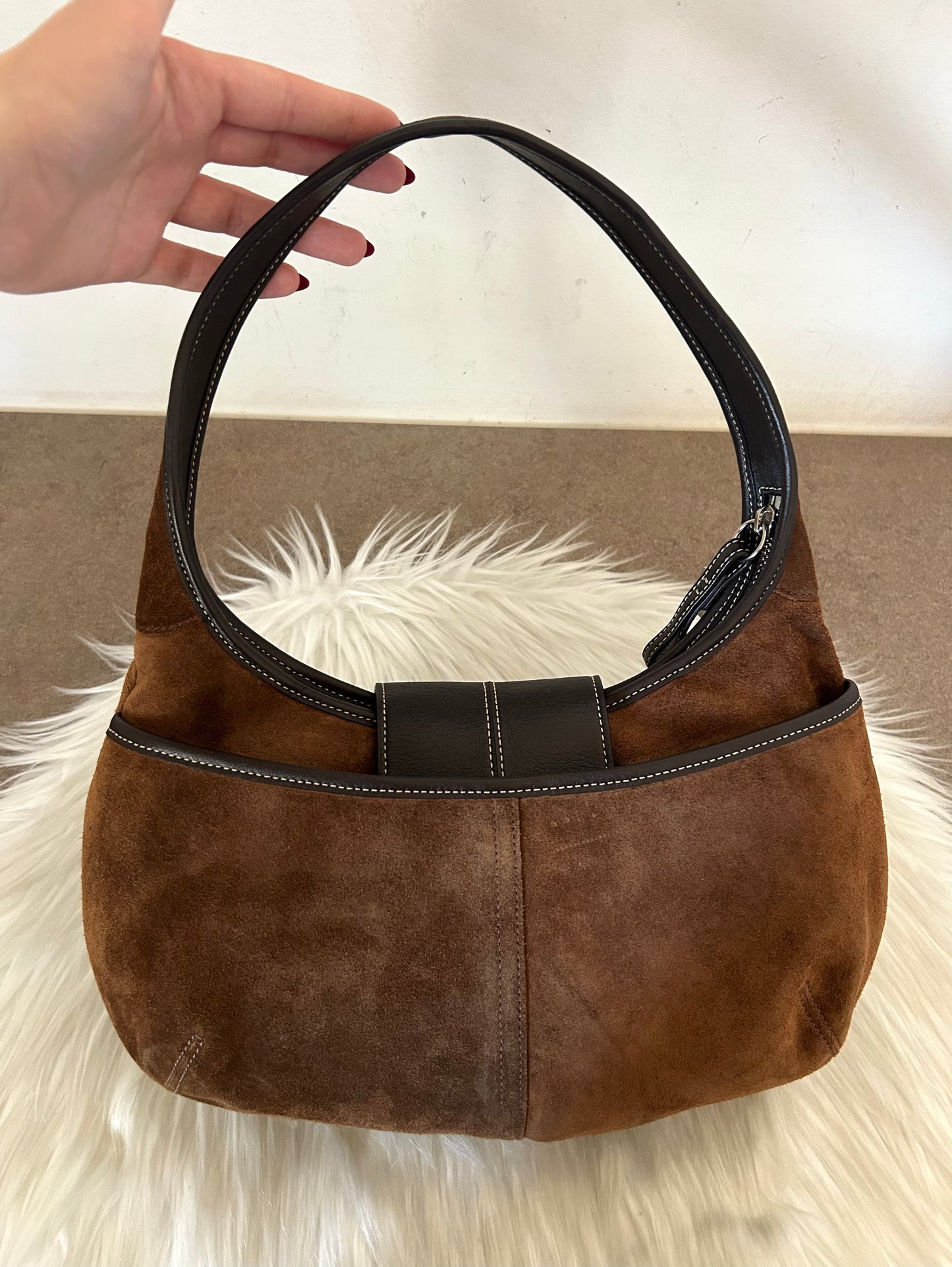 Coach Signature Sufflette in suede