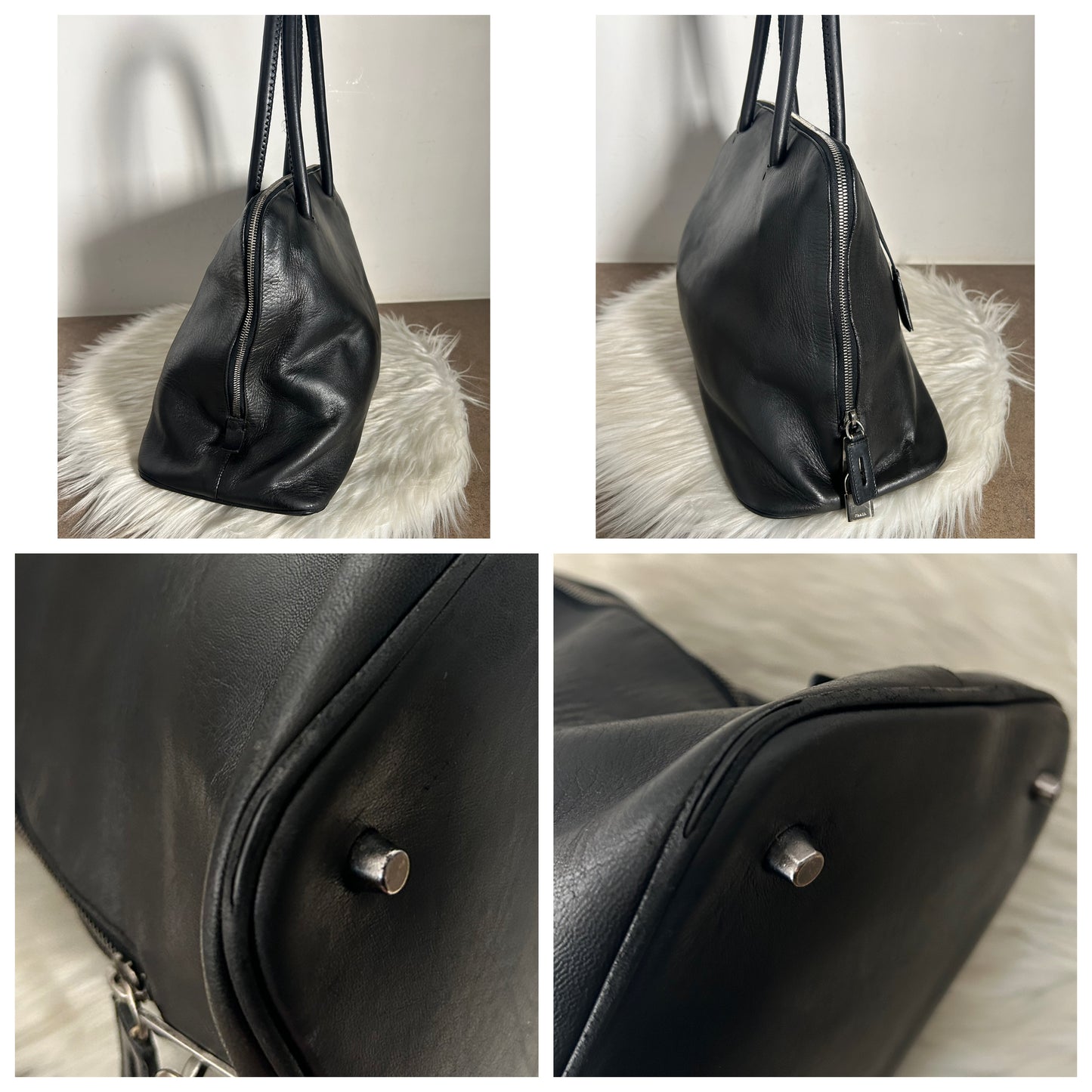 Prada Promenade in pelle nera