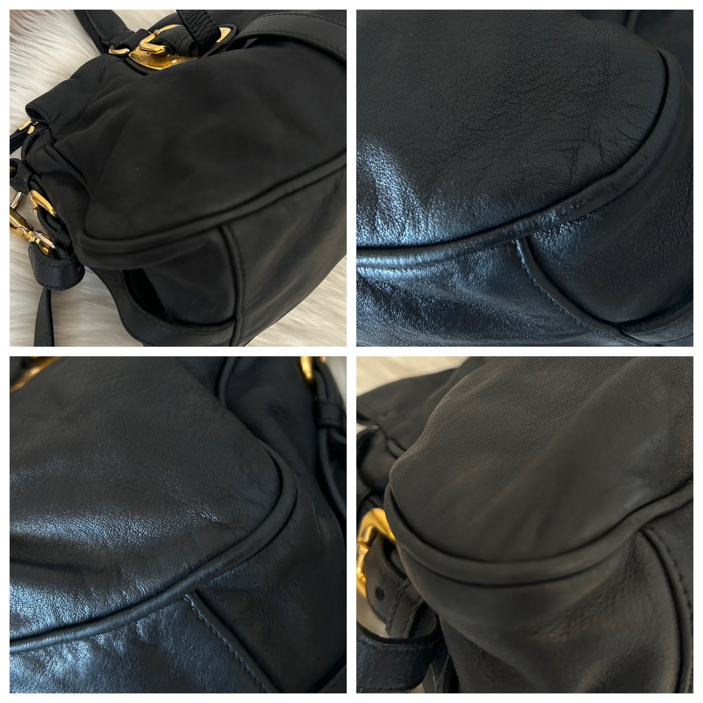 Prada tote in pelle con tracolla
