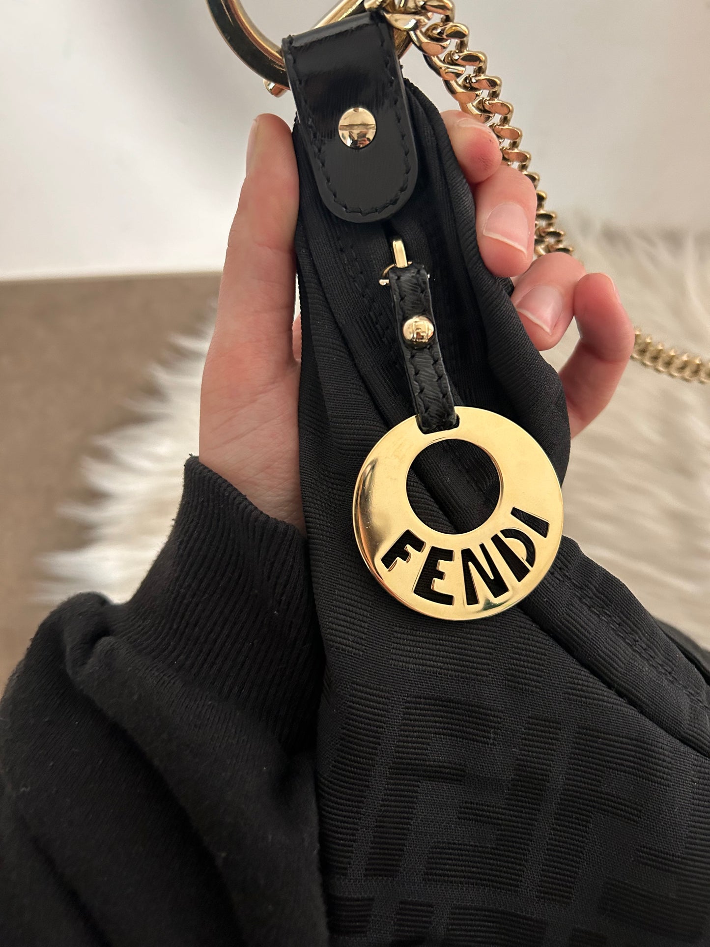 Fendi Croissant zucca nera