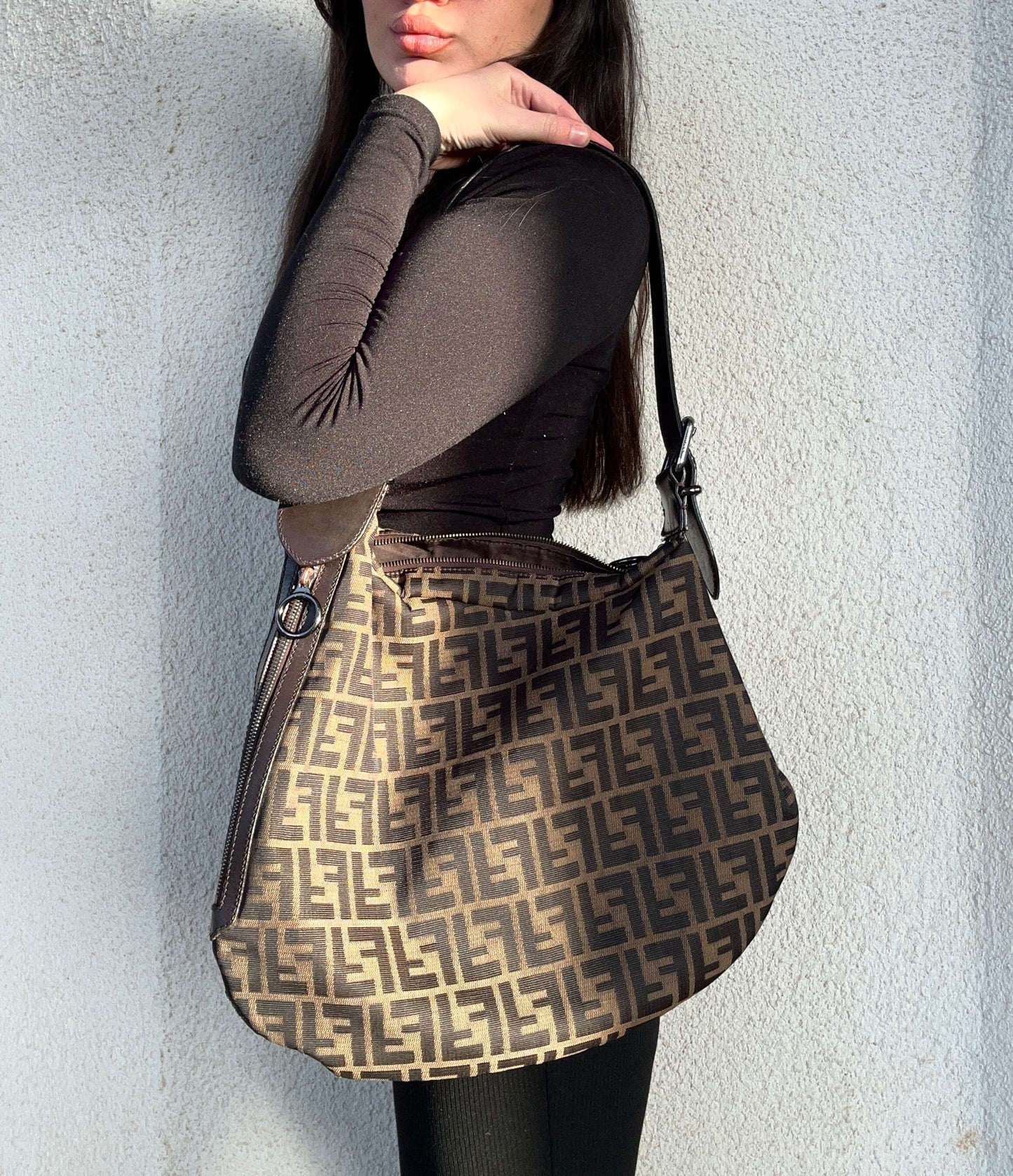 Fendi Oyster in monogram zucca vintage
