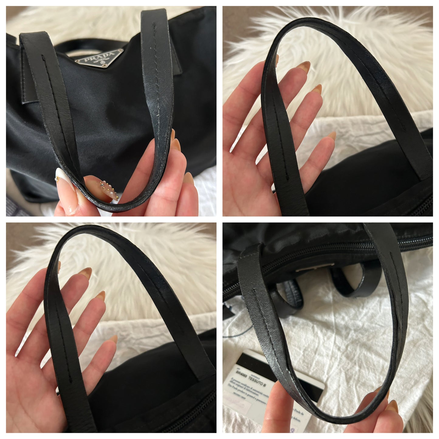 Prada mini tote in nylon