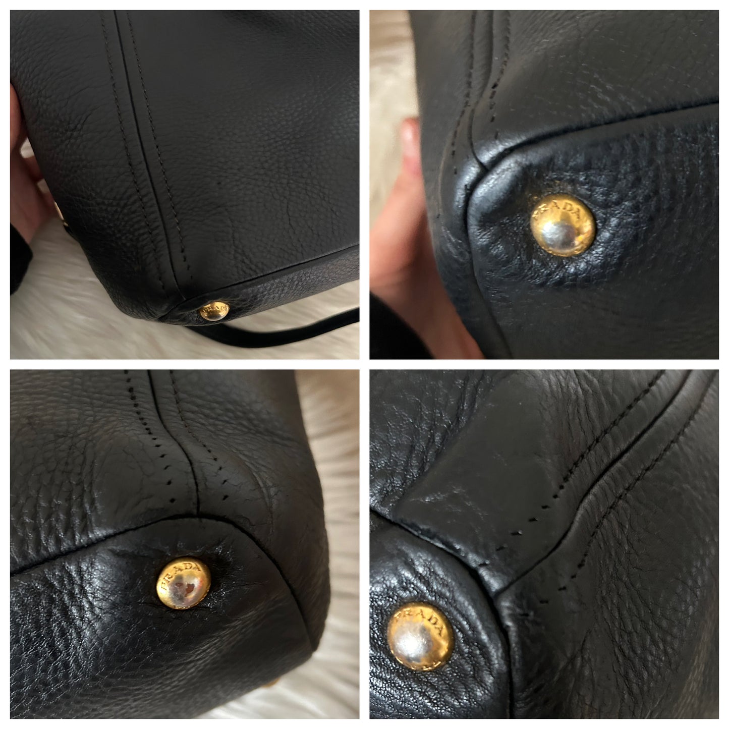 Prada tote in pelle nera