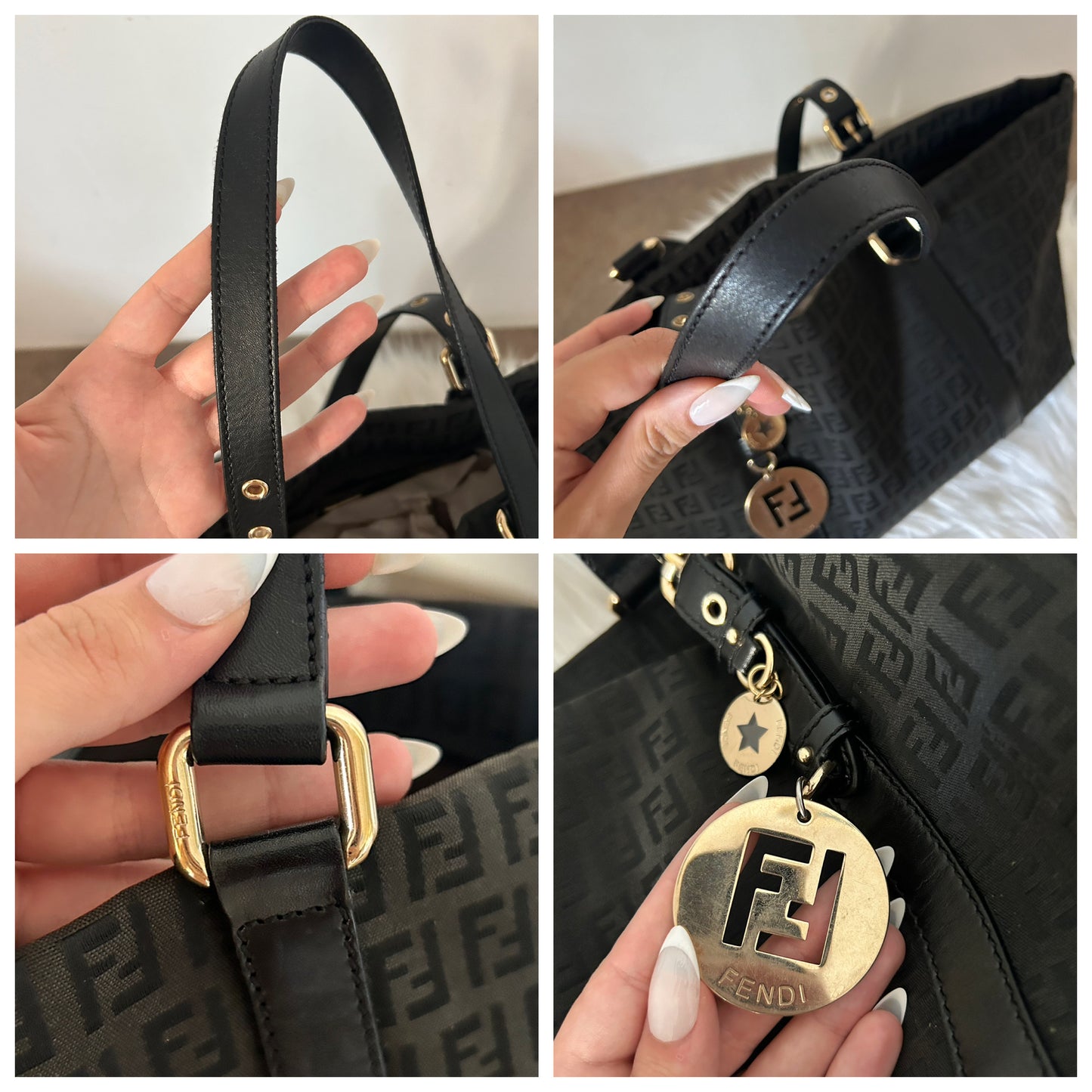 Fendi Roll Bag in monogram zucchino